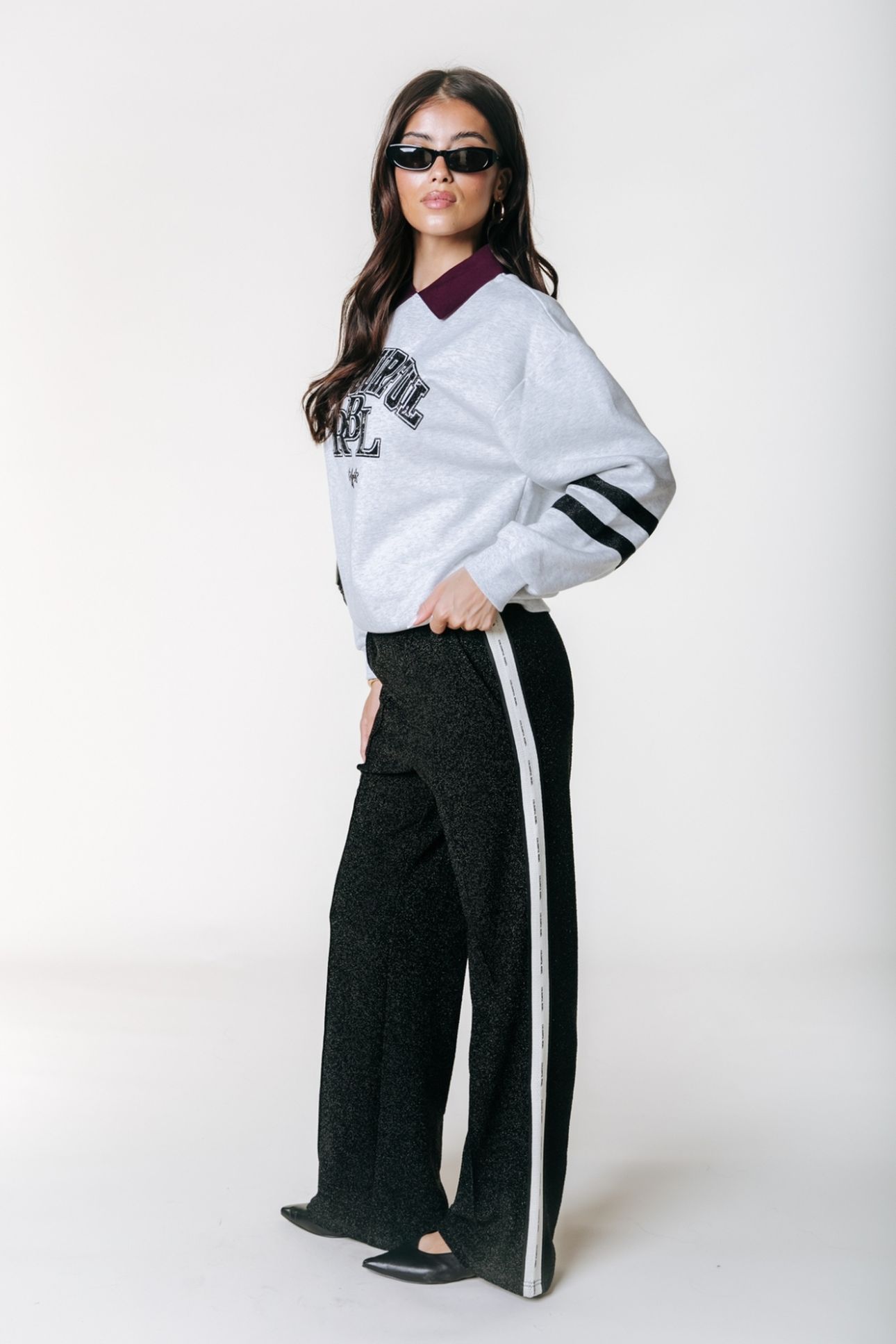 VELLA LUREX SPORT PANTS BLACK 4