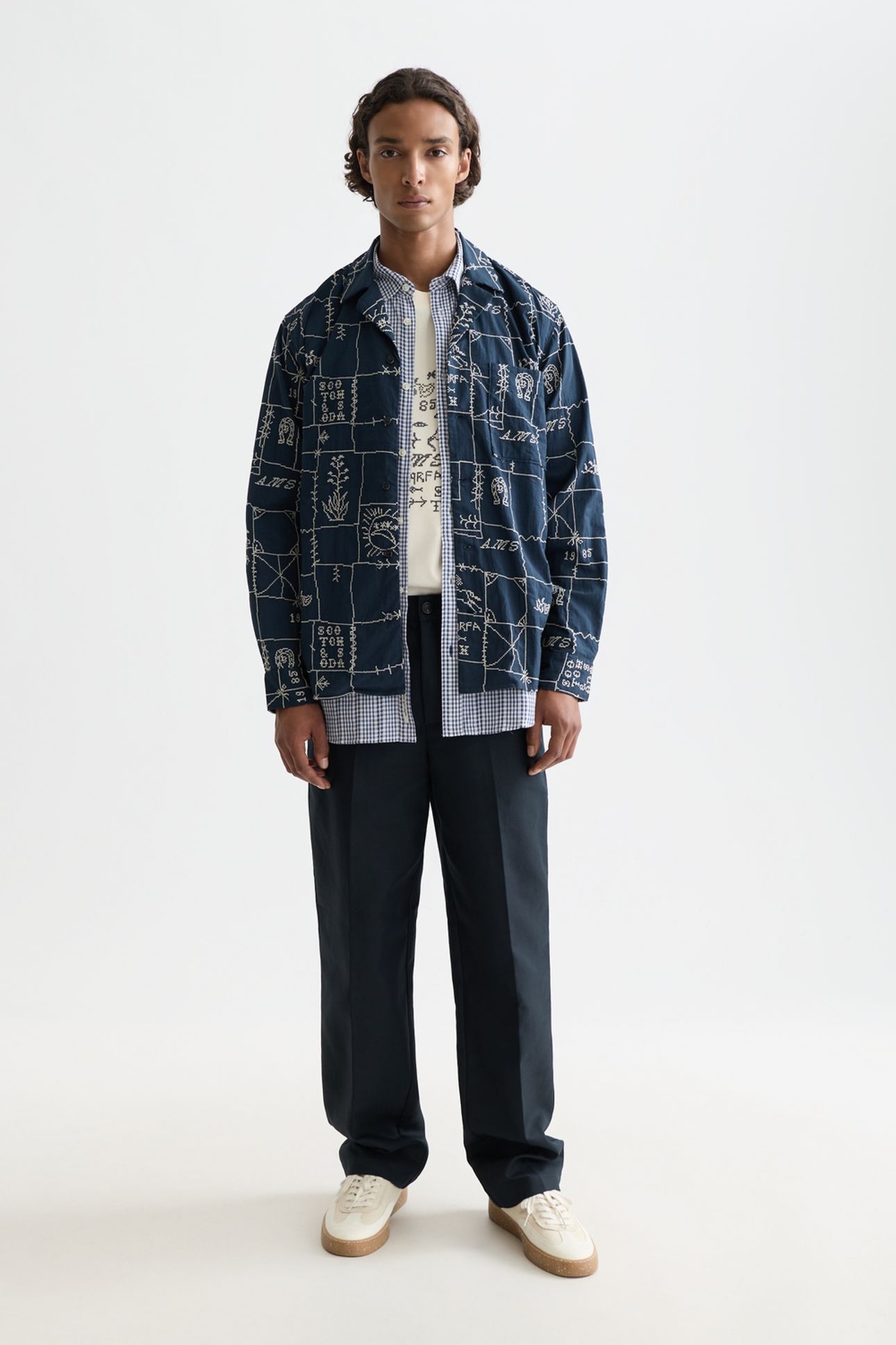 OTIS COTTON-TWILL RELAXED STRAIGHT-FIT CHINO NAVY 3
