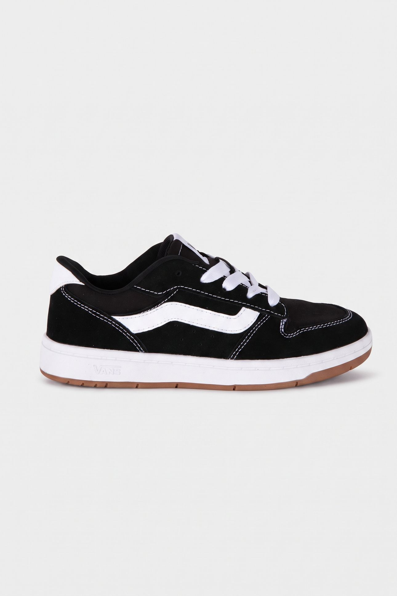 JUNIOR RYLAND LS SUEDE/CANVAS BLACK/WHITE 2