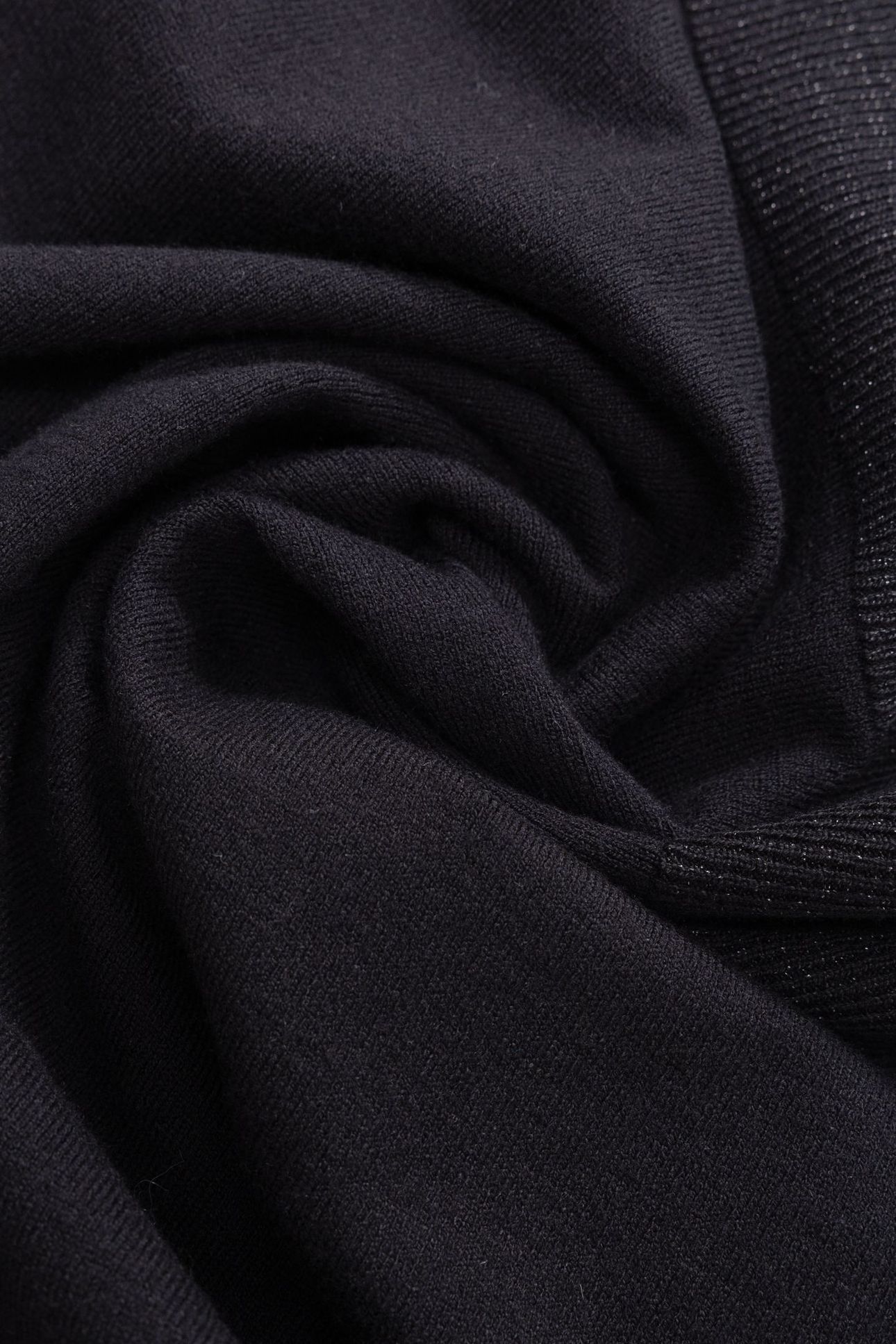 BLACK KNIT LONG-SLEEVED DRESS WITH LUREX DETAILS 9