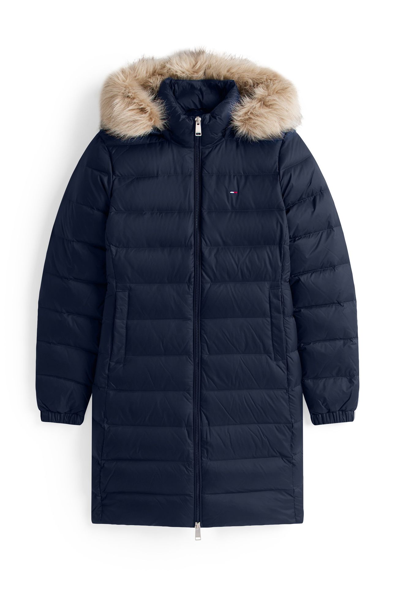 ESSENTIAL HOODED COAT BLUE 4