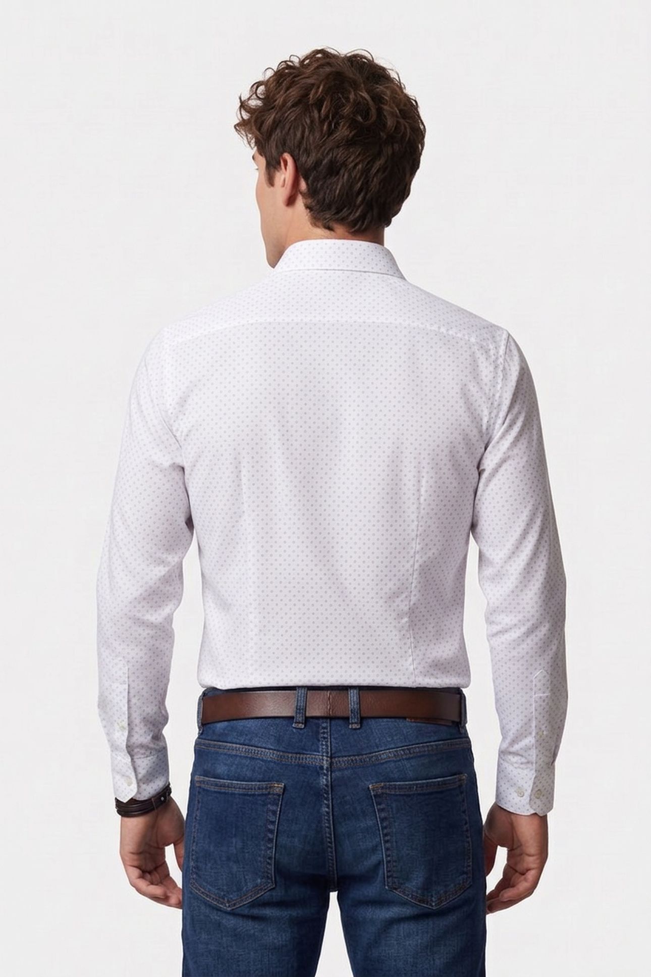 SLIM MID TWILL SHIRT WHITE 2