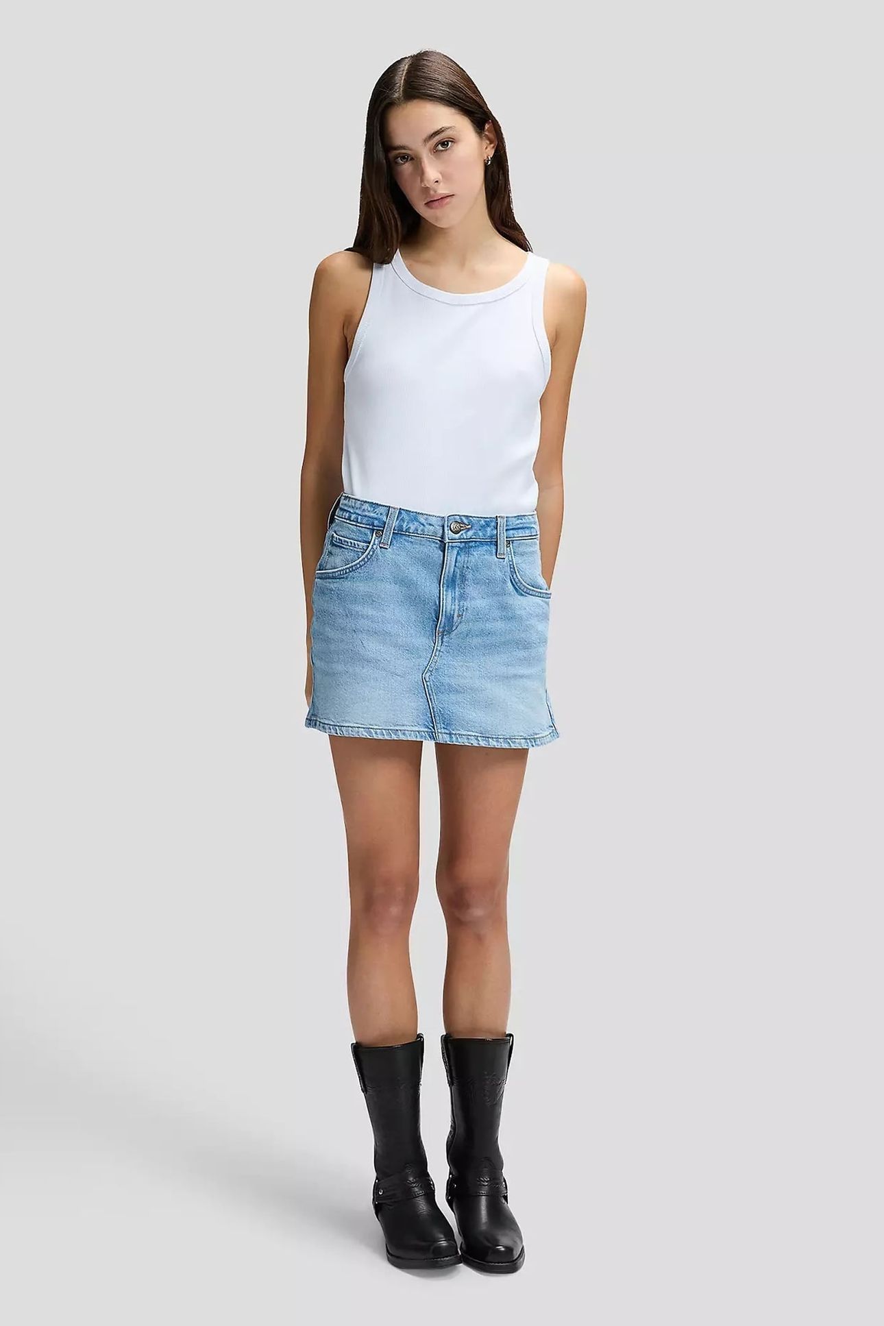 MINI SKIRT ASTER BLUE REGULAR DENIM BLUE 2