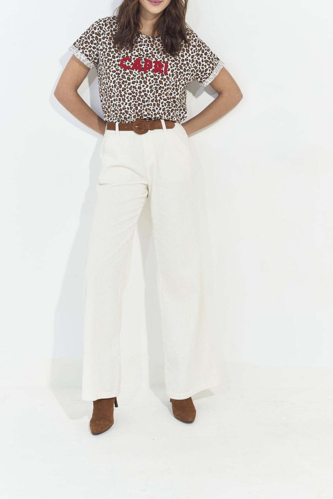 ANDREW . WIDE CARAMEL BELT IN PYTHON-EFFECT EMBOSSED LEATHER 4