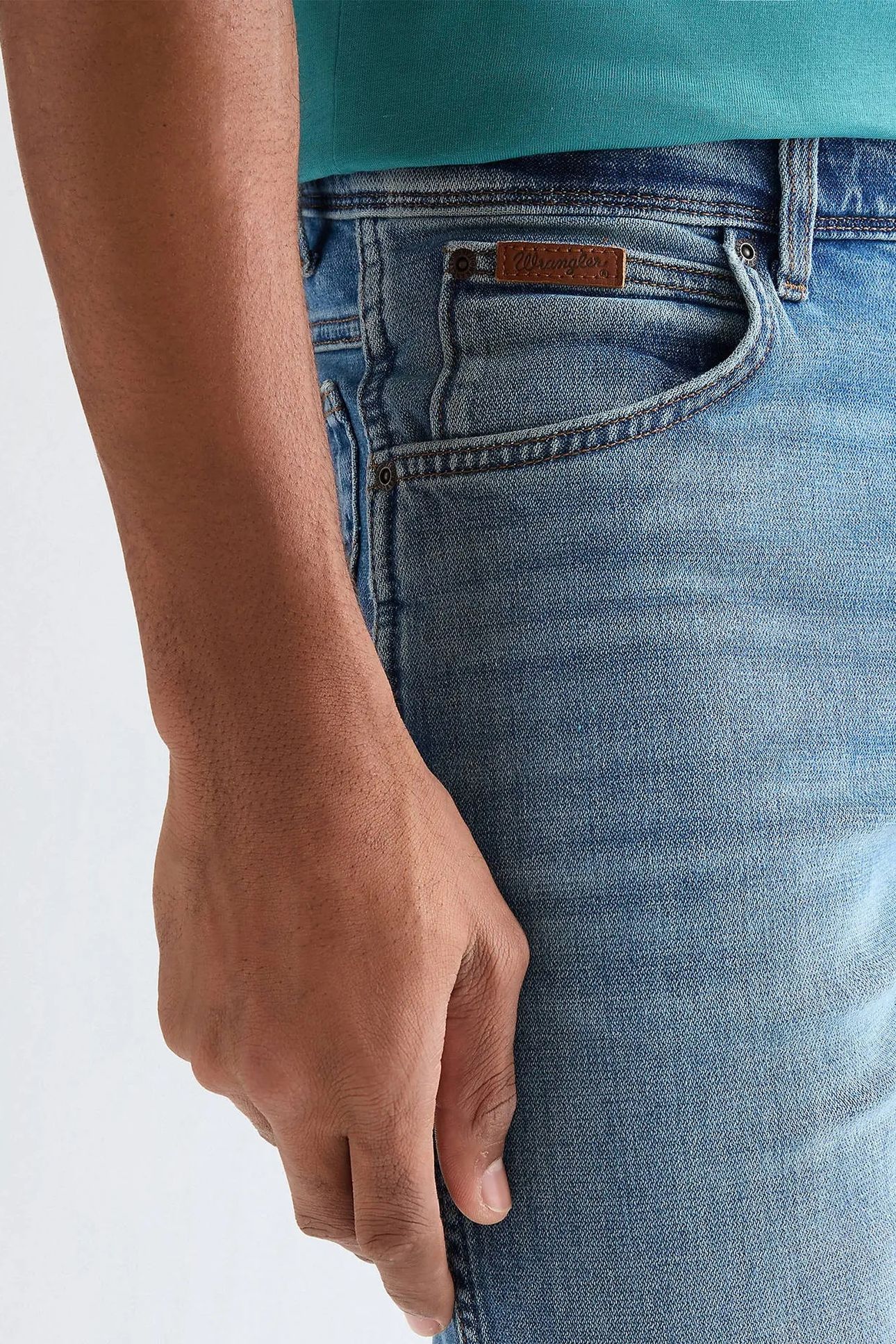 TEXAS SLIM HARBOR BLUE JEANS DENIM BLUE 5