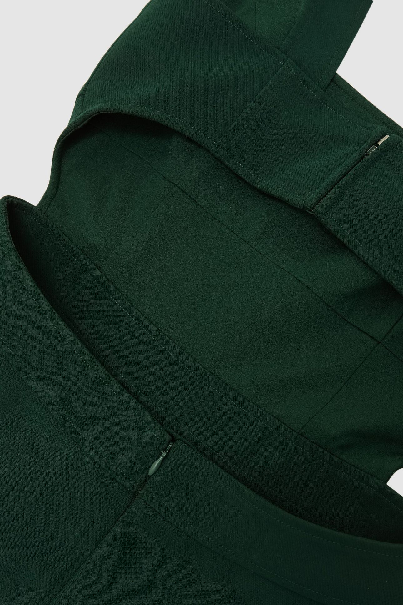 WAISTED MIDI DRESS GREEN 5