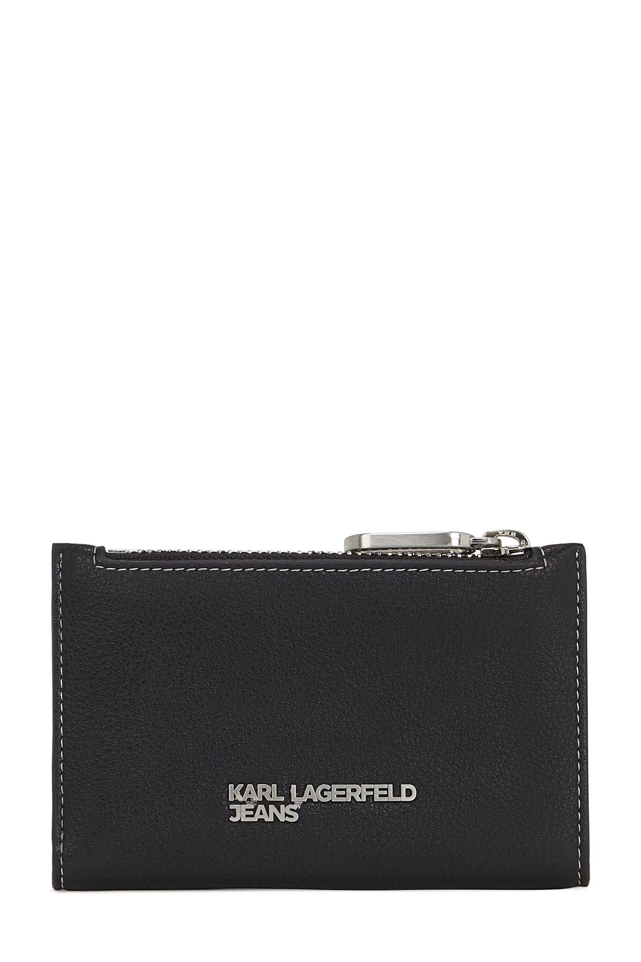 KLJ METAL LOGO BIFOLD W/ZIP BLACK 1