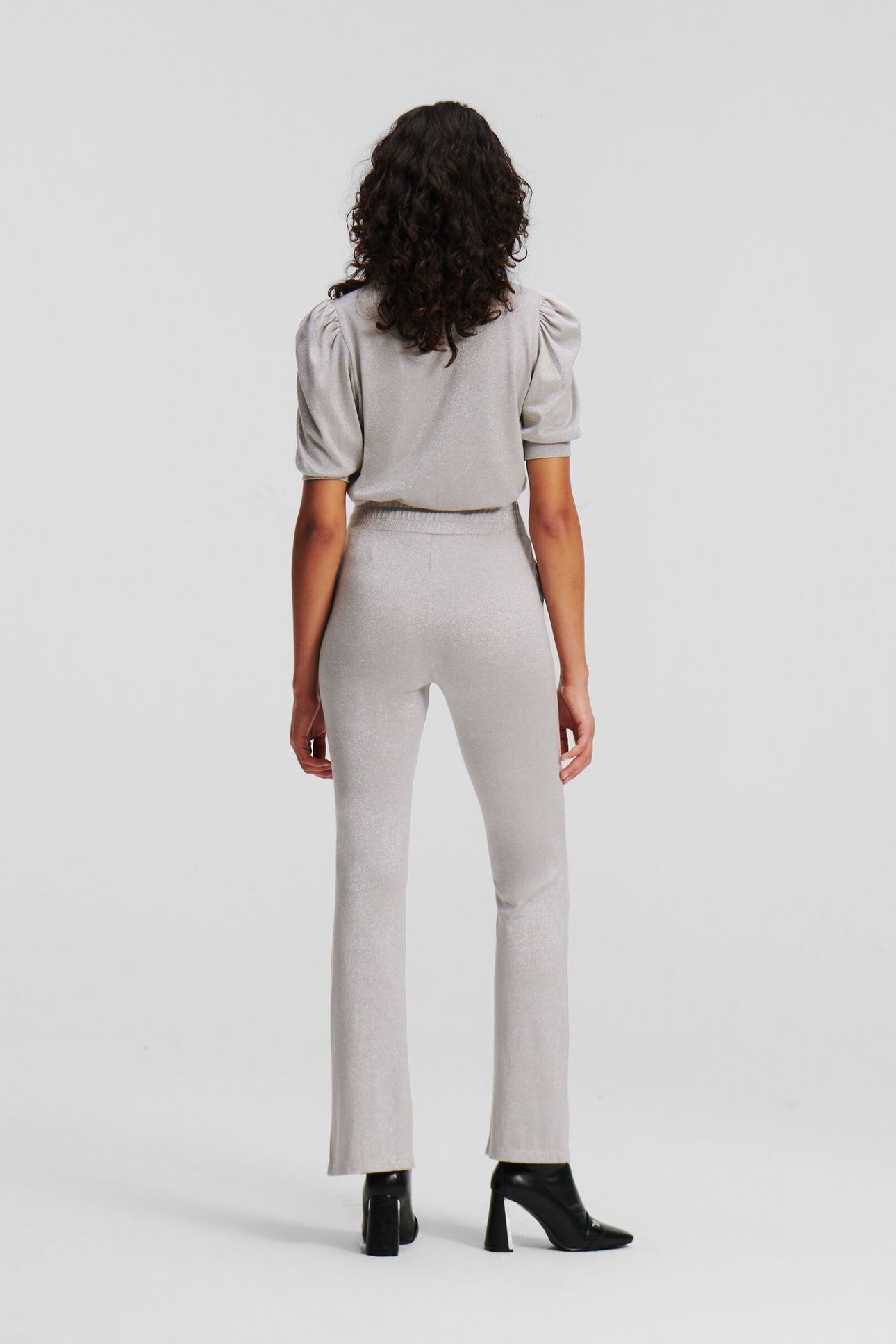 FASHION LUREX SWEATPANTS SILVER 3
