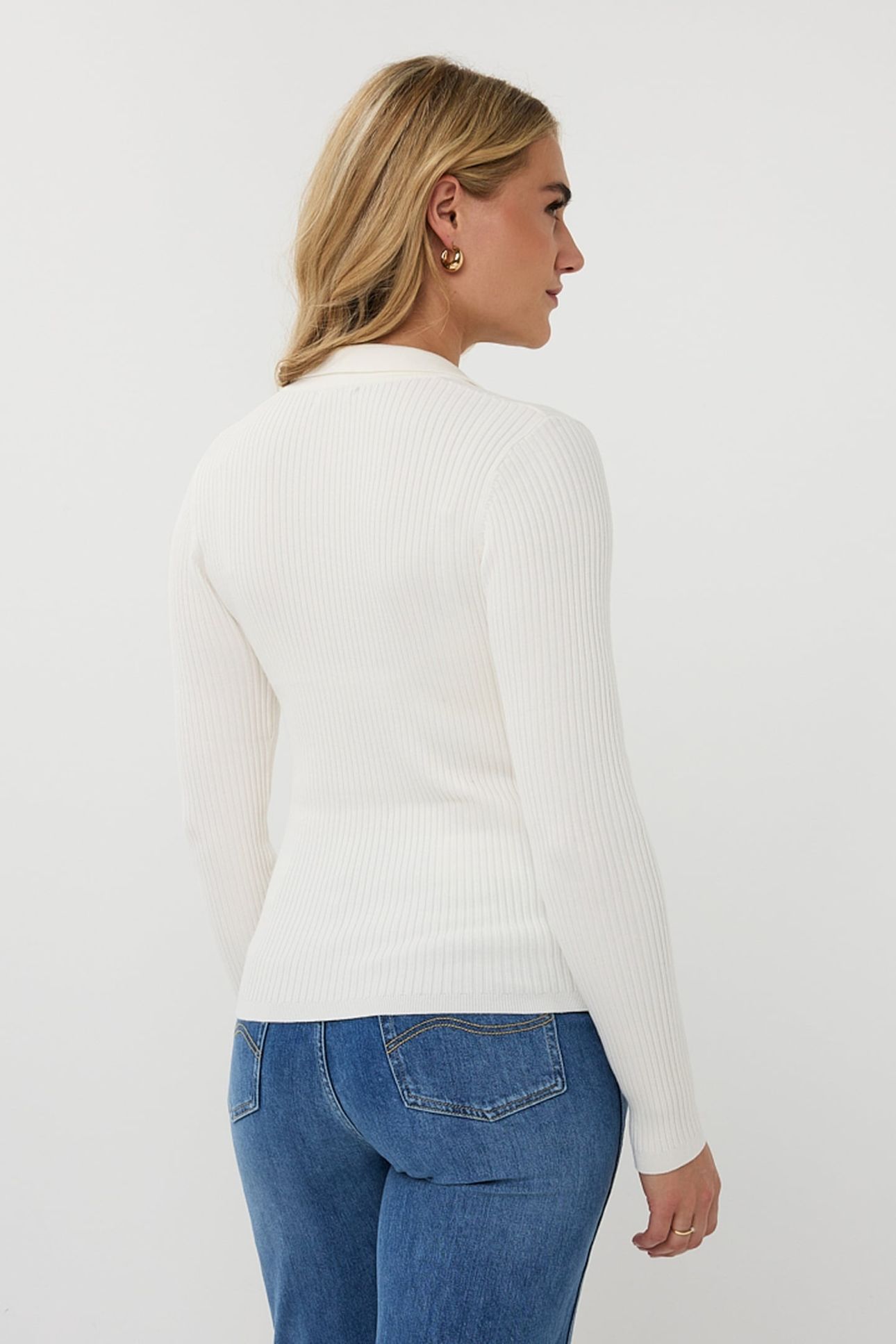 SWEATER BUTTON UP OFF WHITE 3