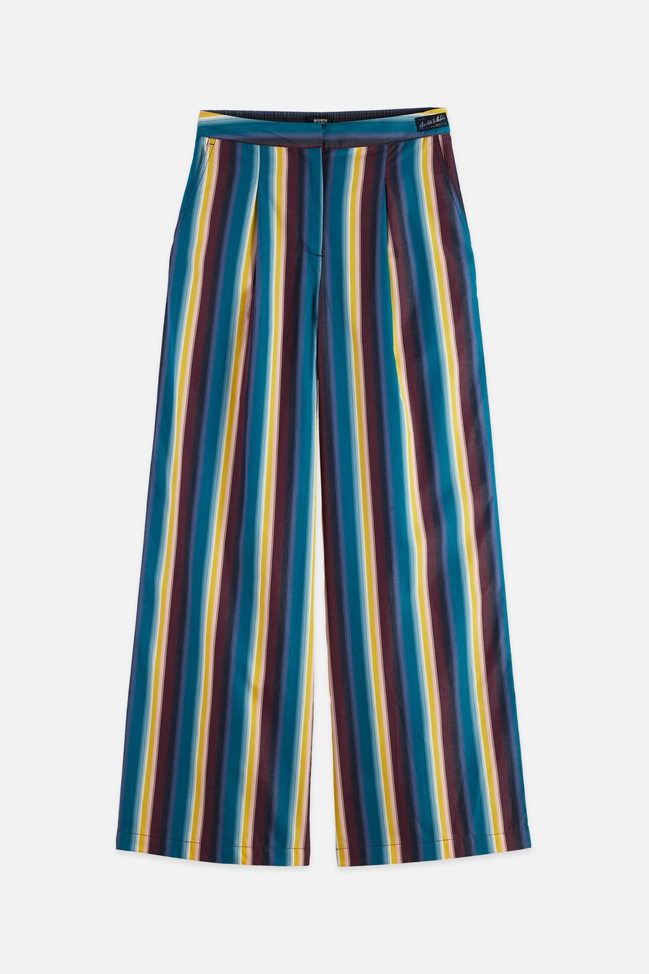 ELENI - HIGH RISE WIDE LEG STRIPED PANTS EL COSMICO STRIPE D 5
