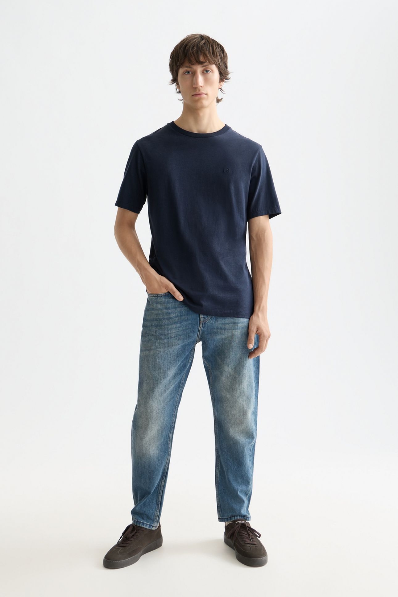 DEAN LOOSE TAPERED-FIT JEANS NAVY 3