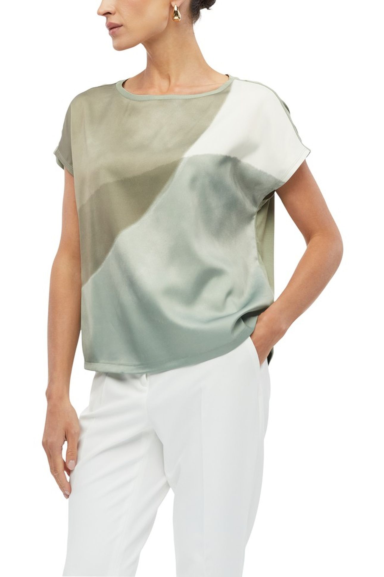 S.OLIVER T-SHIRTS BLUE GREEN 1