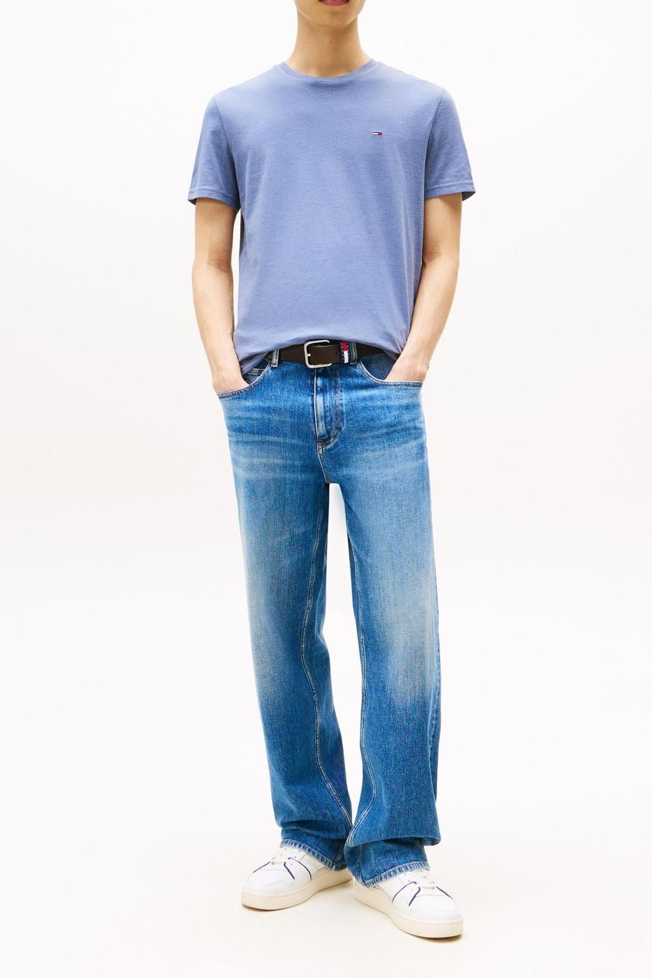 TJM XSLIM JASPE TEE BLUE MOMENT HEATHER 2