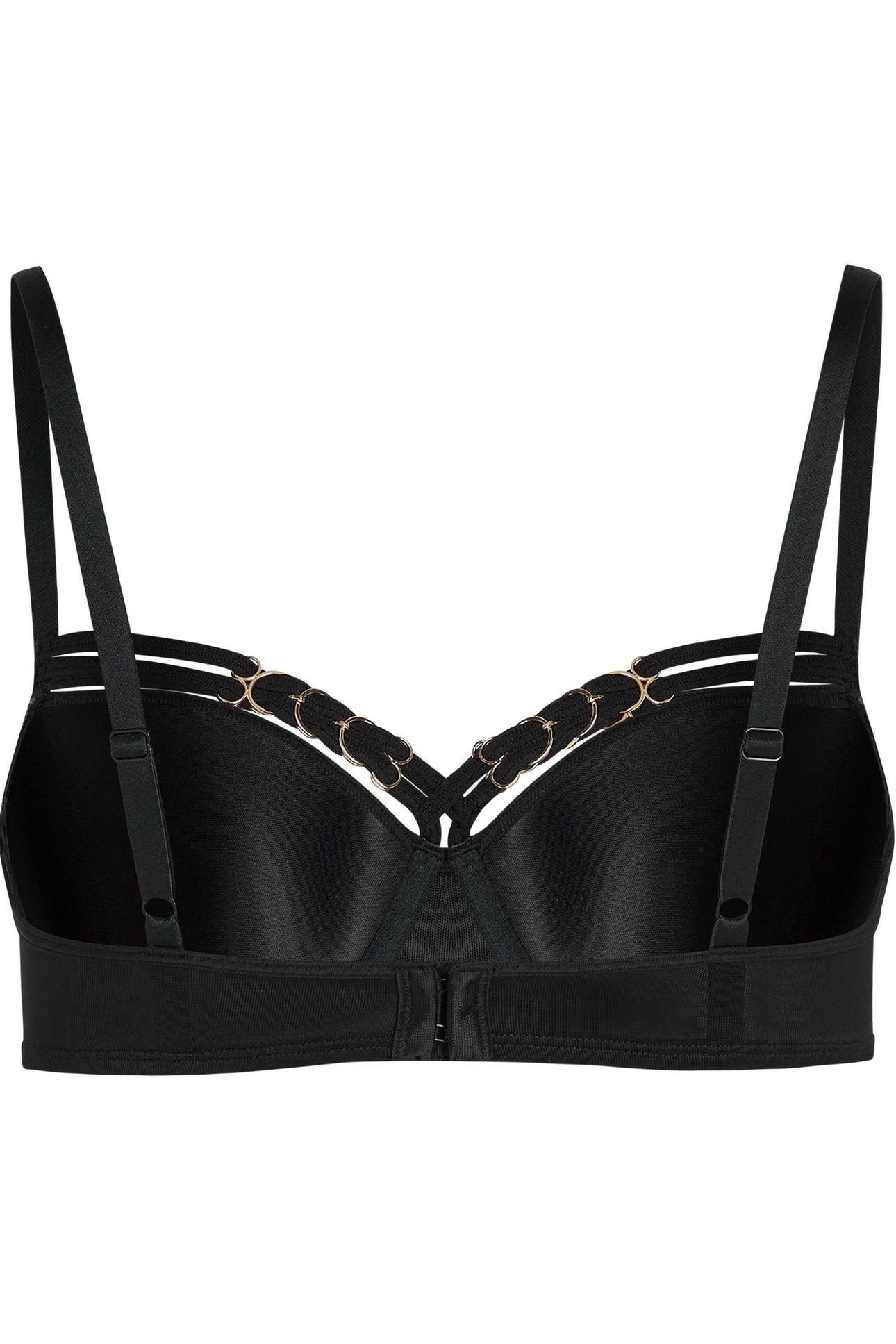 MANJIRA BLACK PLUNGE BALCONY BRA 4