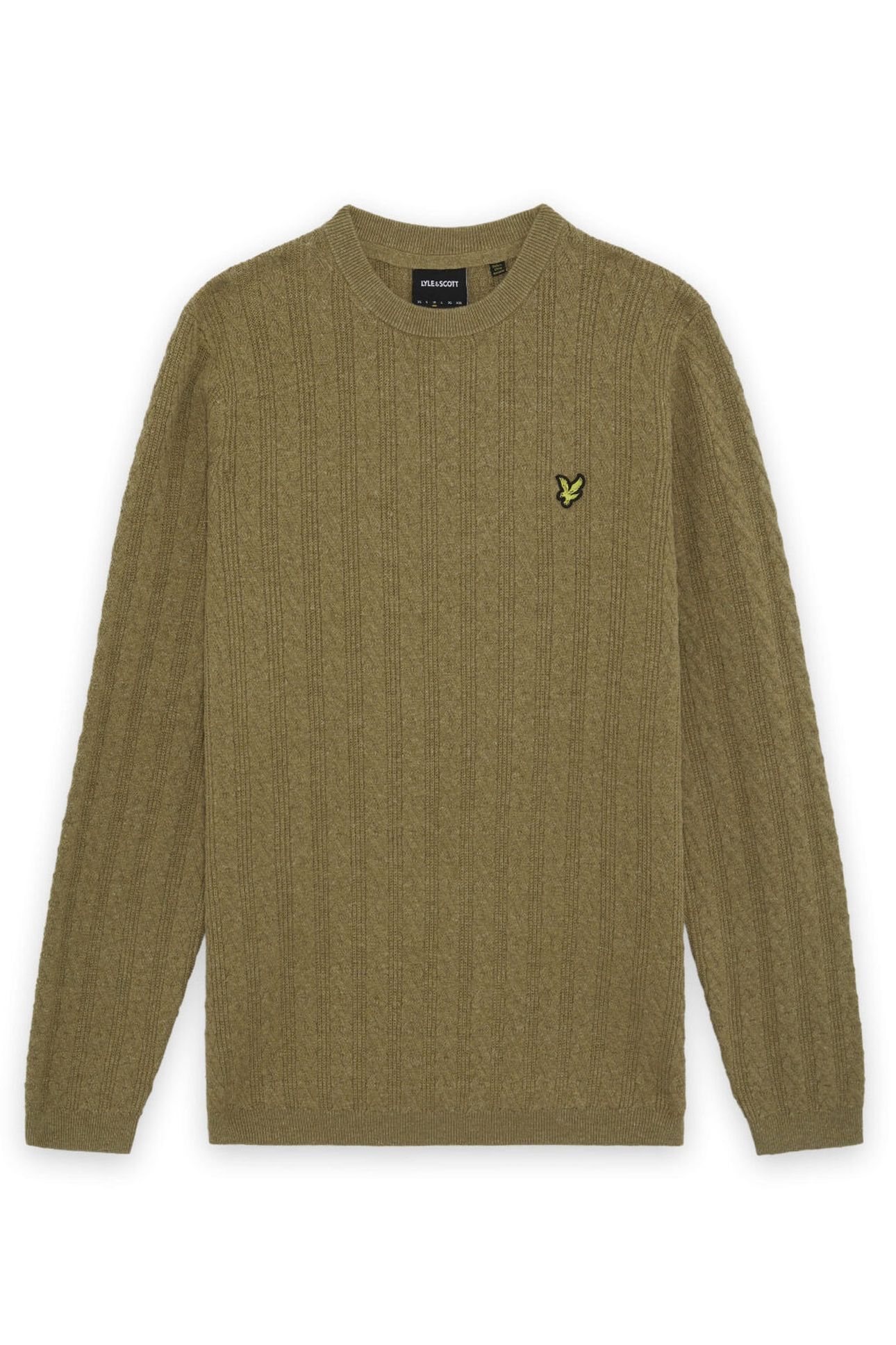 LINEN BLEND LONG SLEEVE JUMPER HERB GREEN MARL 4