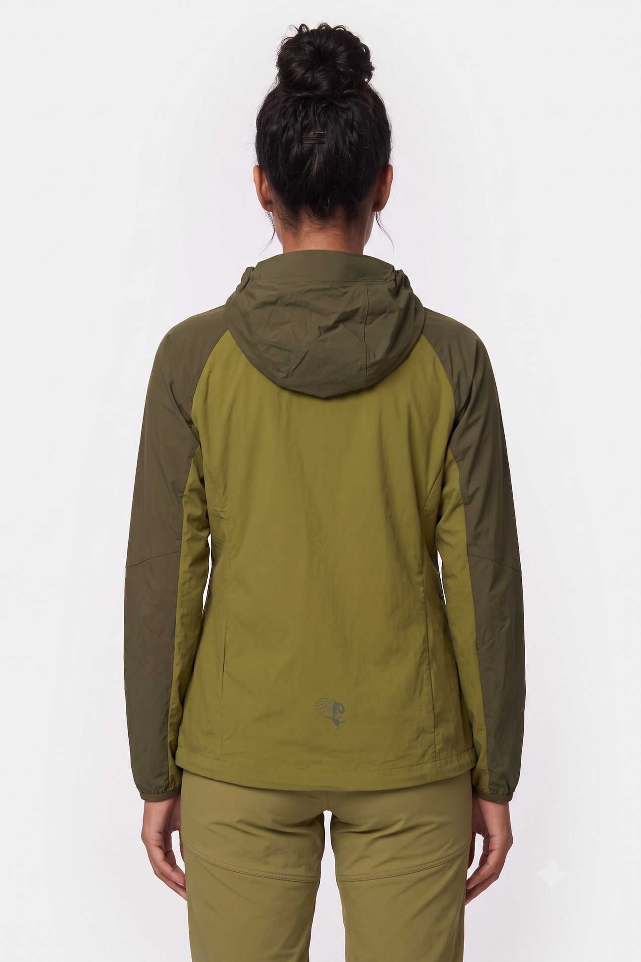 CECILIE LIGHT WIND ANORAK TRAIL GREEN/DARK OLIVE GREEN 2
