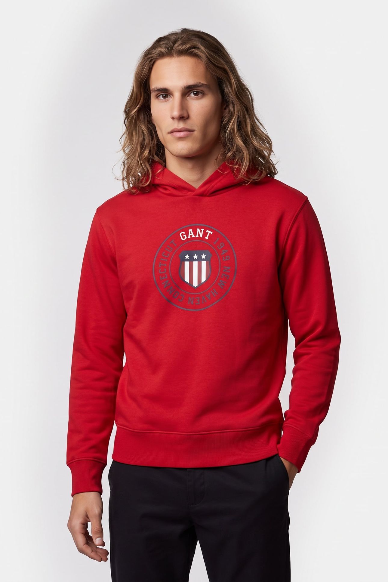 GRAPHIC HOODIE RUBY RED 1