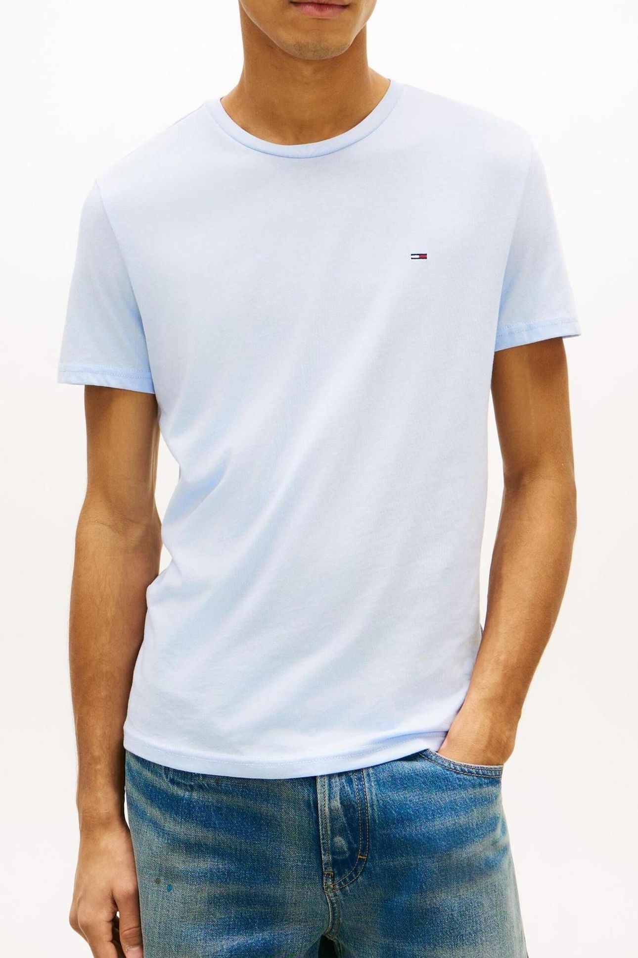 TJM XSLIM JASPE TEE SWEET BLUE 1