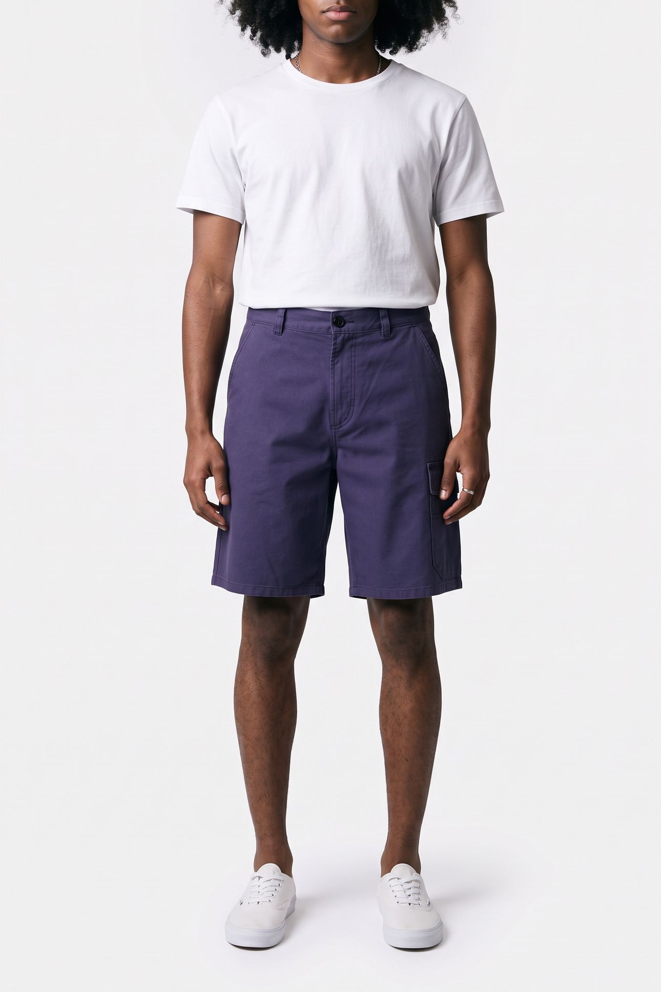 UNISEX BERMUDA SHORTS MOLESKIN NAVY 1