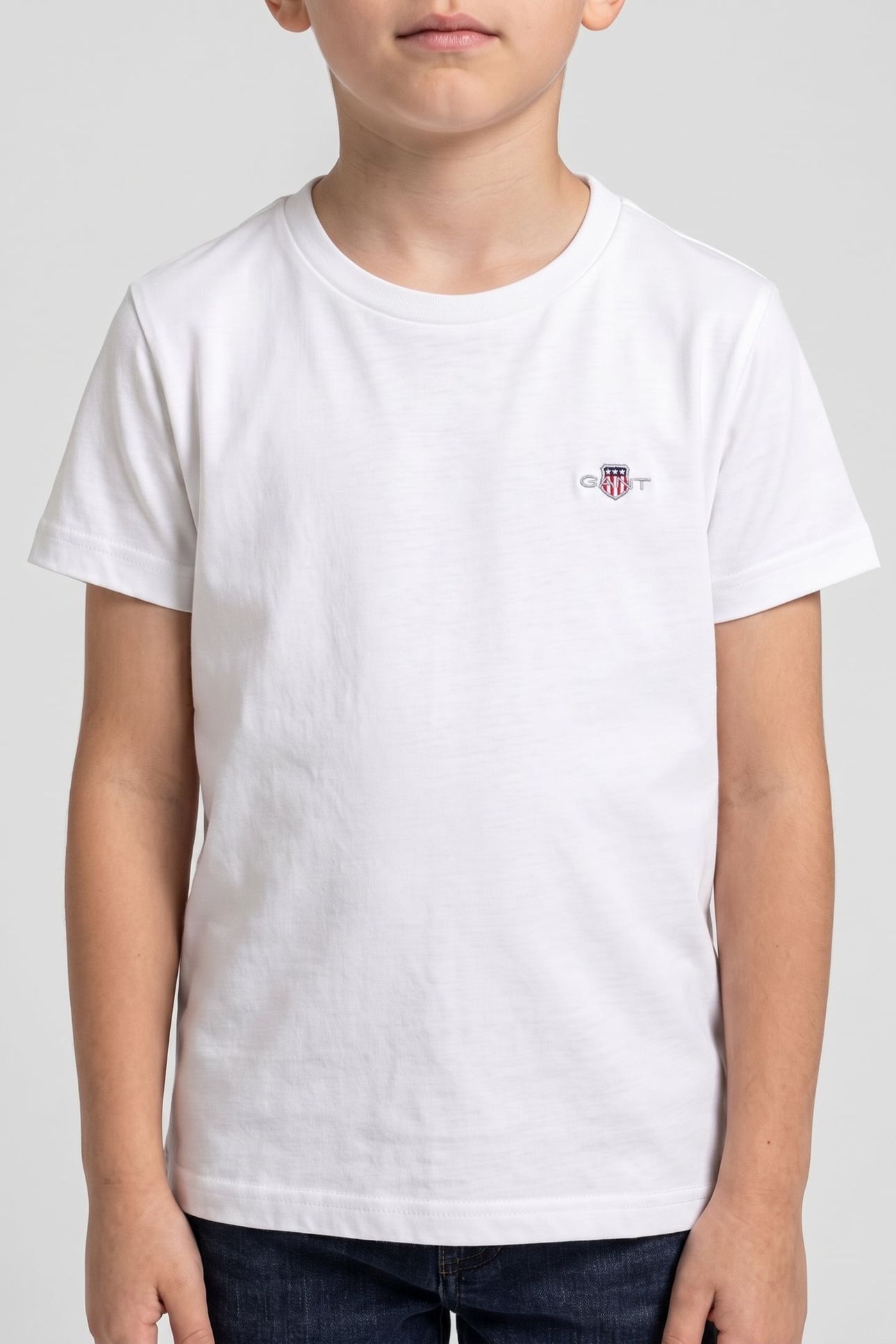 TEEN UNISEX SHIELD SS T-SHIRT WHITE 1