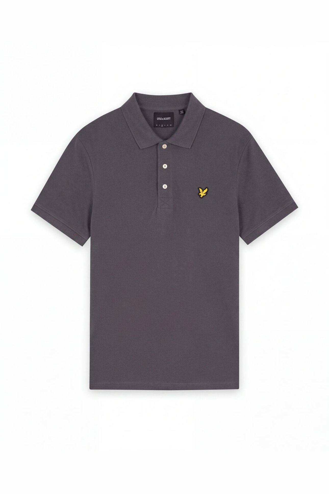PLAIN POLO SHIRT CHARCOAL 4