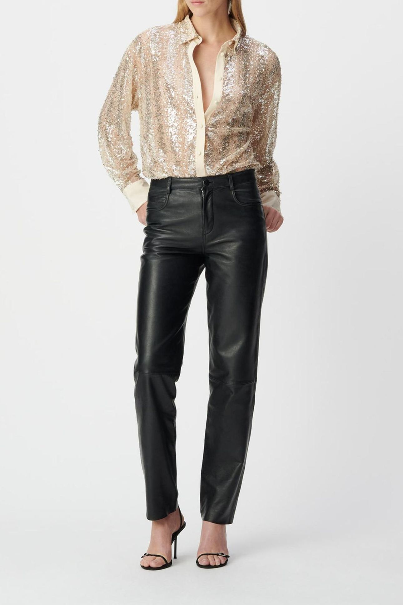 GOLD BEAD AND SEQUIN-EMBROIDERED SHIRT 3