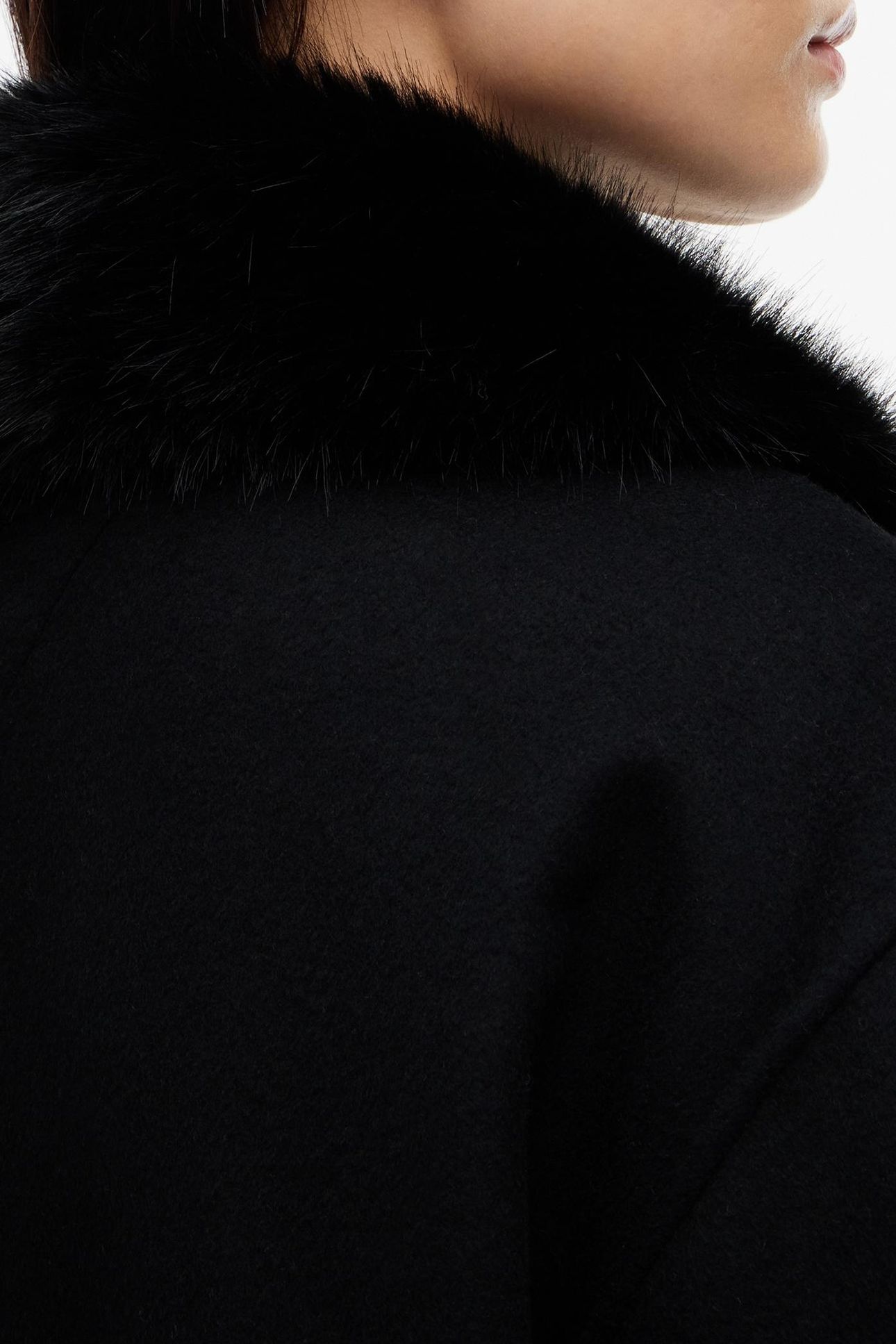 DOUBLE-FACE WOOL LADY JACKET BLACK 6