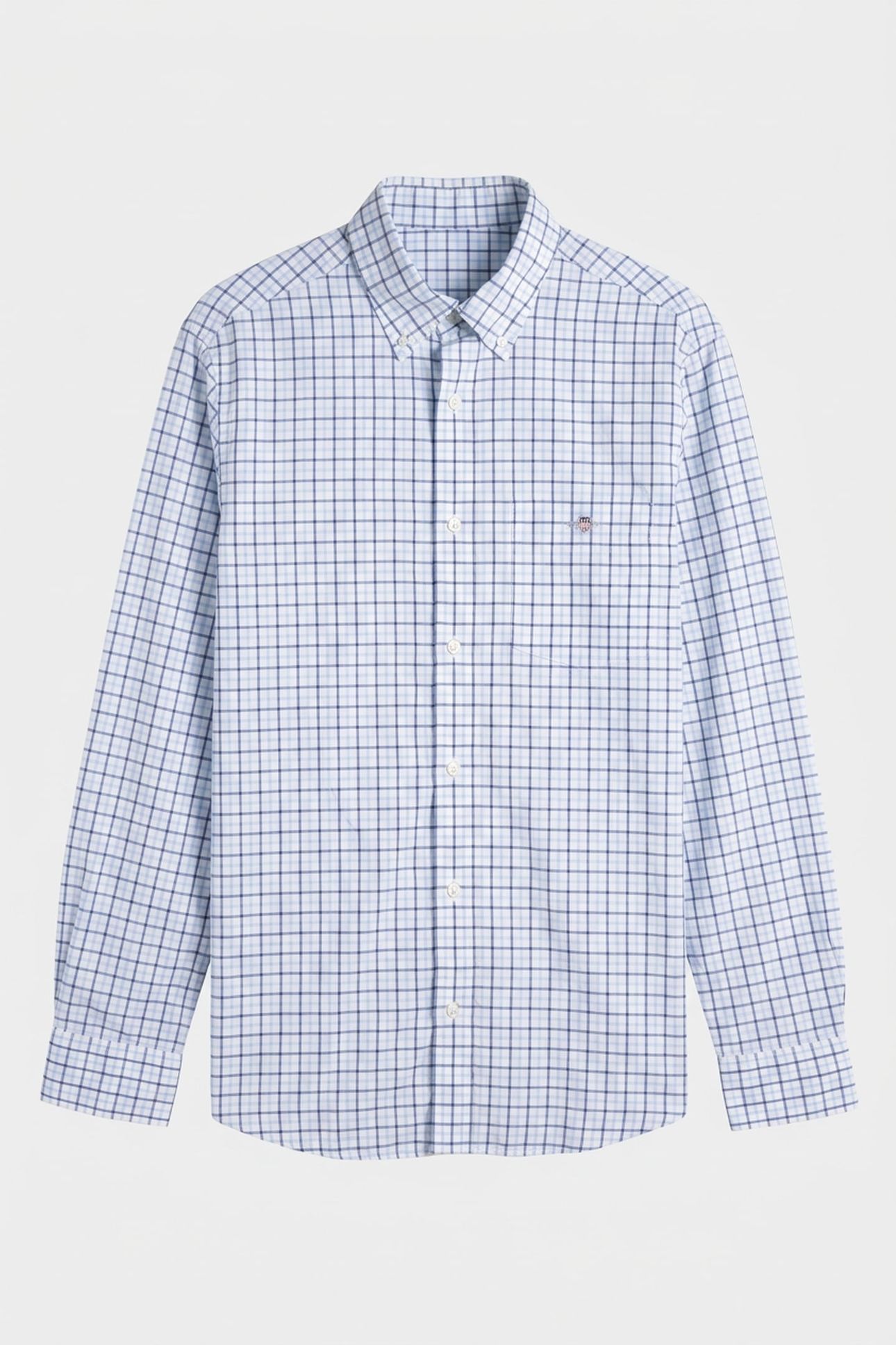 REG CLASSIC POPLIN CHECK SKY BLUE 2