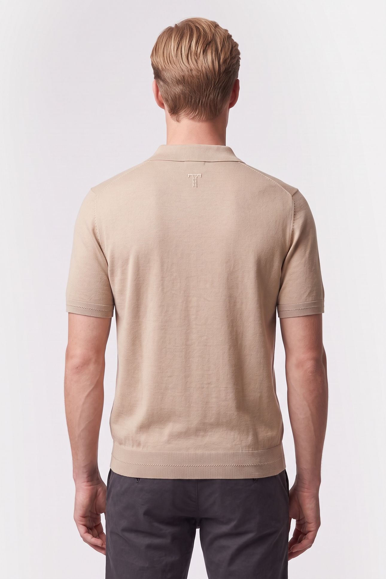 SS SILK COTTON POLO TAUPE 2