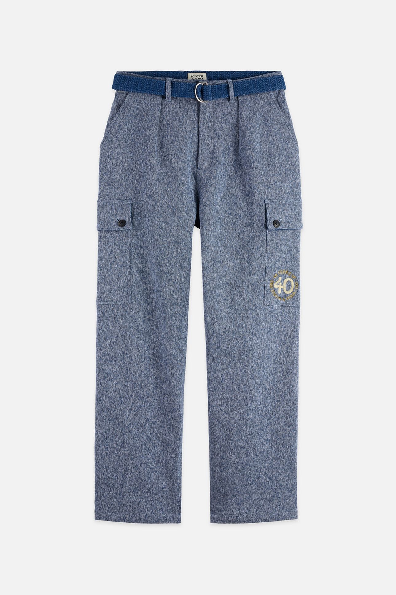 THE 40TH ANNIVERSARY MELANGE LOOSE STRAIGHT-FIT CARGO PANT N 1