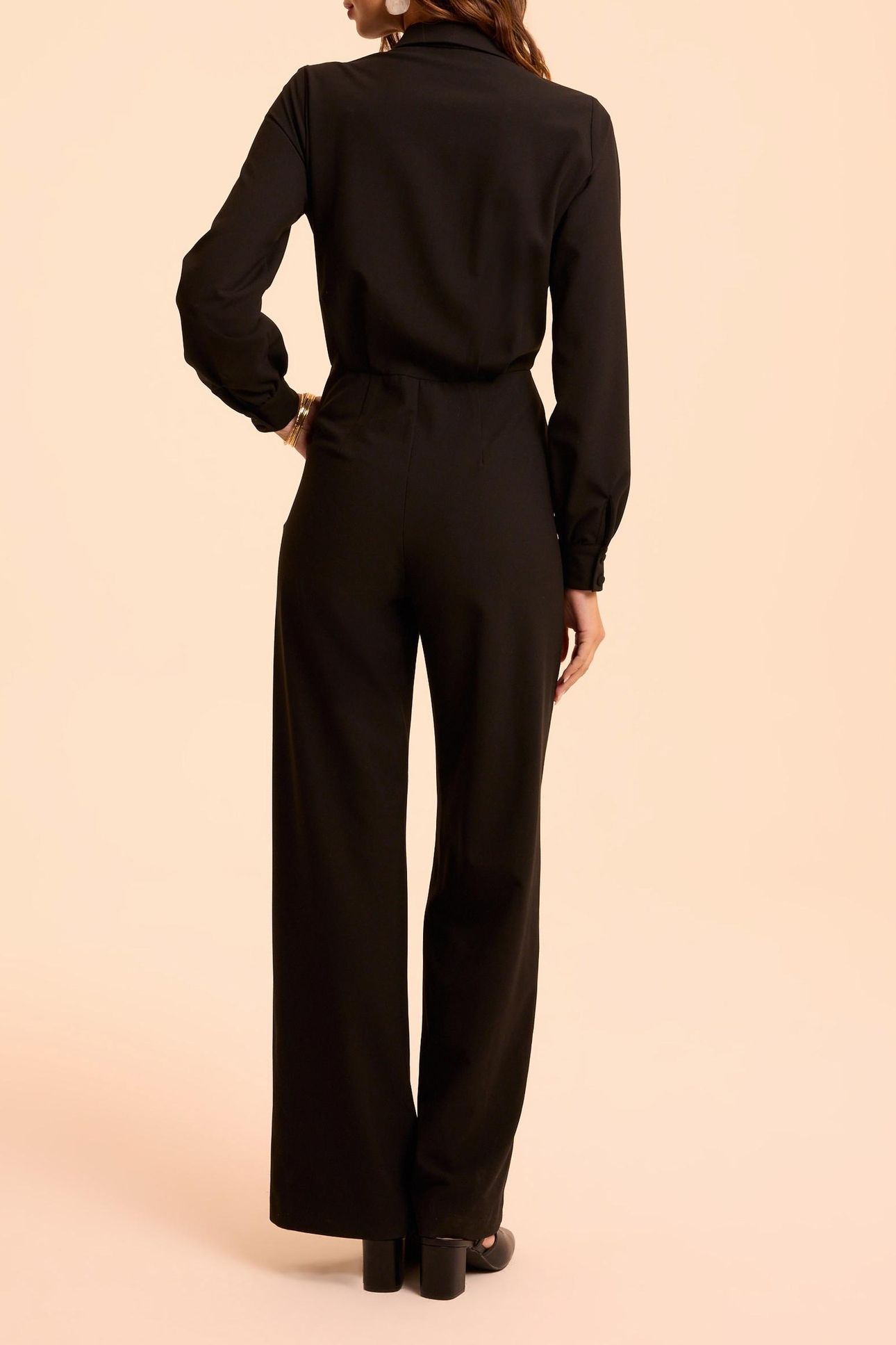 BLACK WRAPOVER JUMPSUIT 2