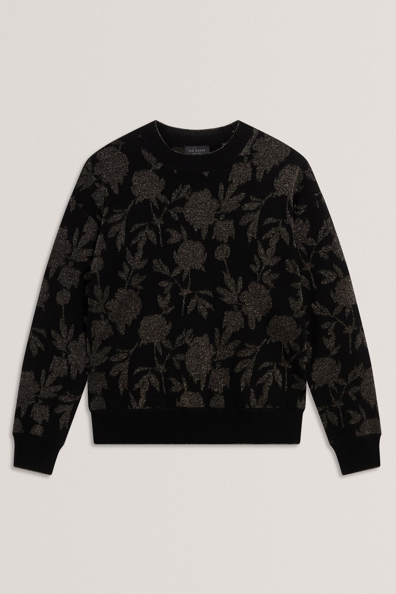 CROPPED JACQUARD JUMPER BLACK 3