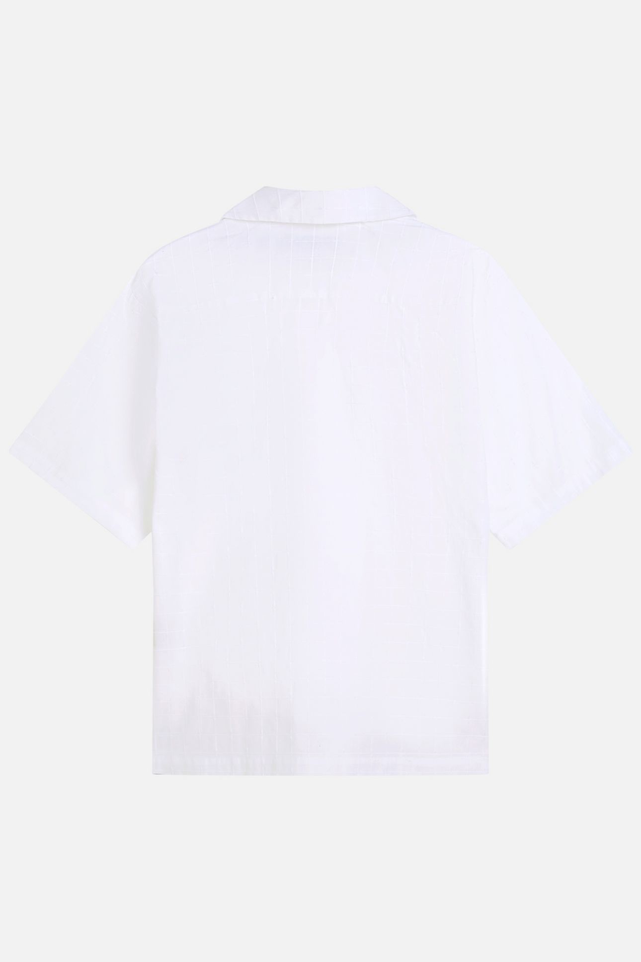 EMBROIDERED STRUCTURED RELAXEDFIT SHORTSLEEVED SHIRT WHITE/P 2