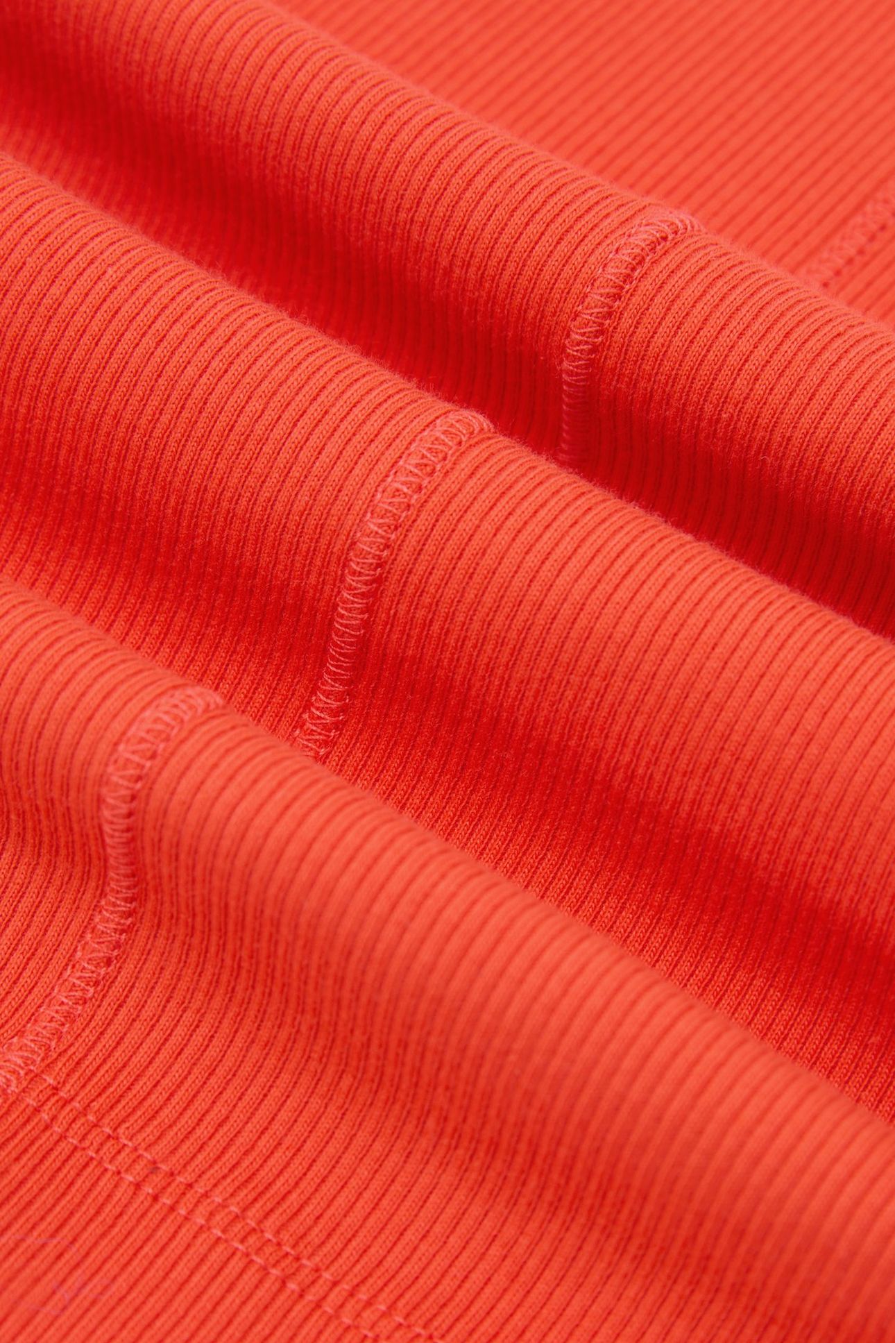 SCOOP NECK RIB VEST CORAL PINK 7