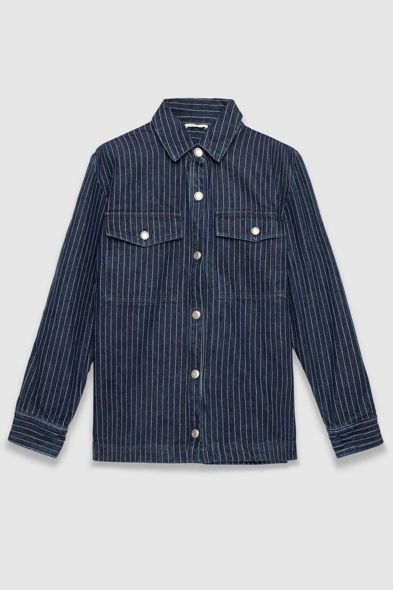 WHITE DENIM STRIPED SHIRT 4