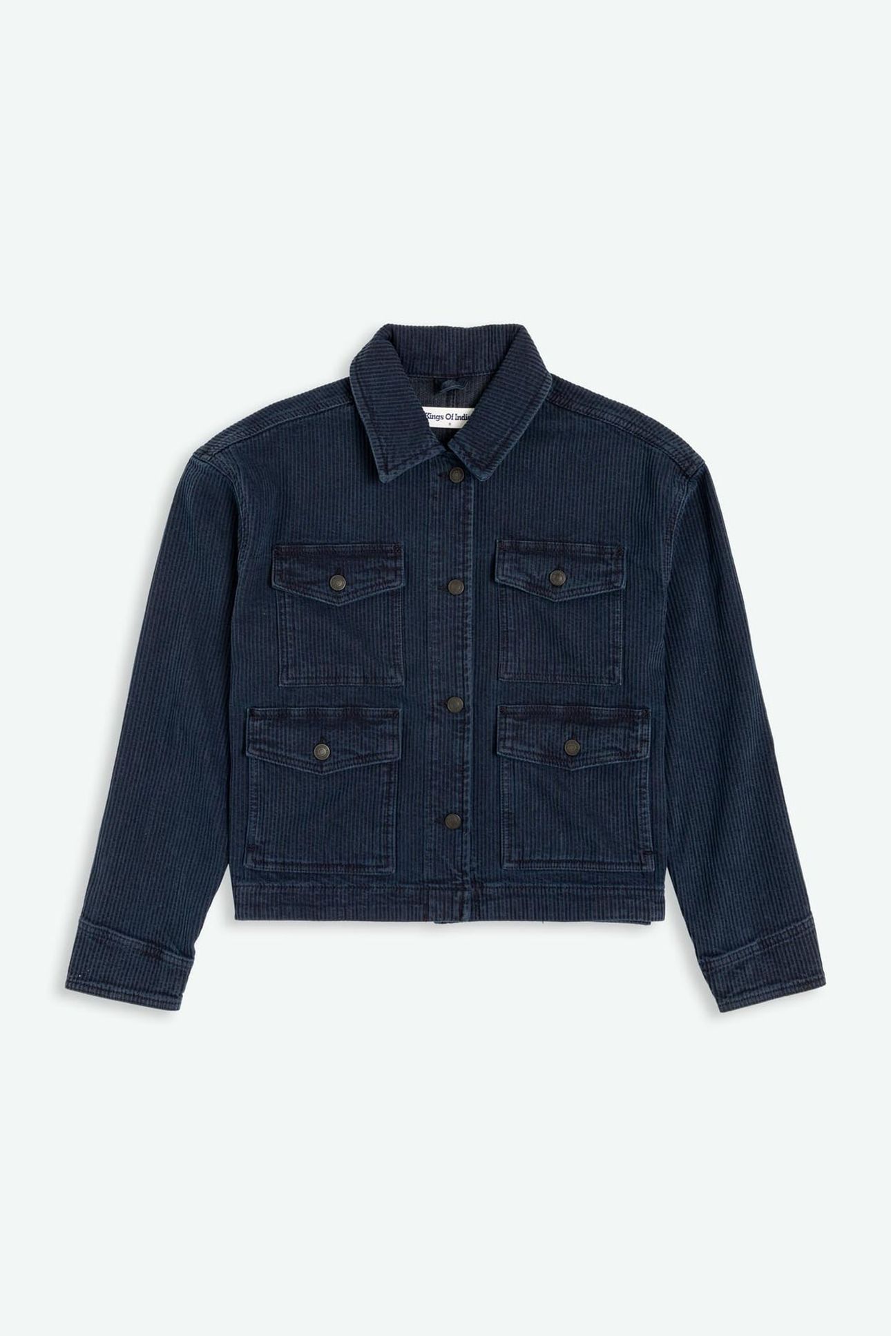 MEISHO JACKET MID INDIGO CORD 3