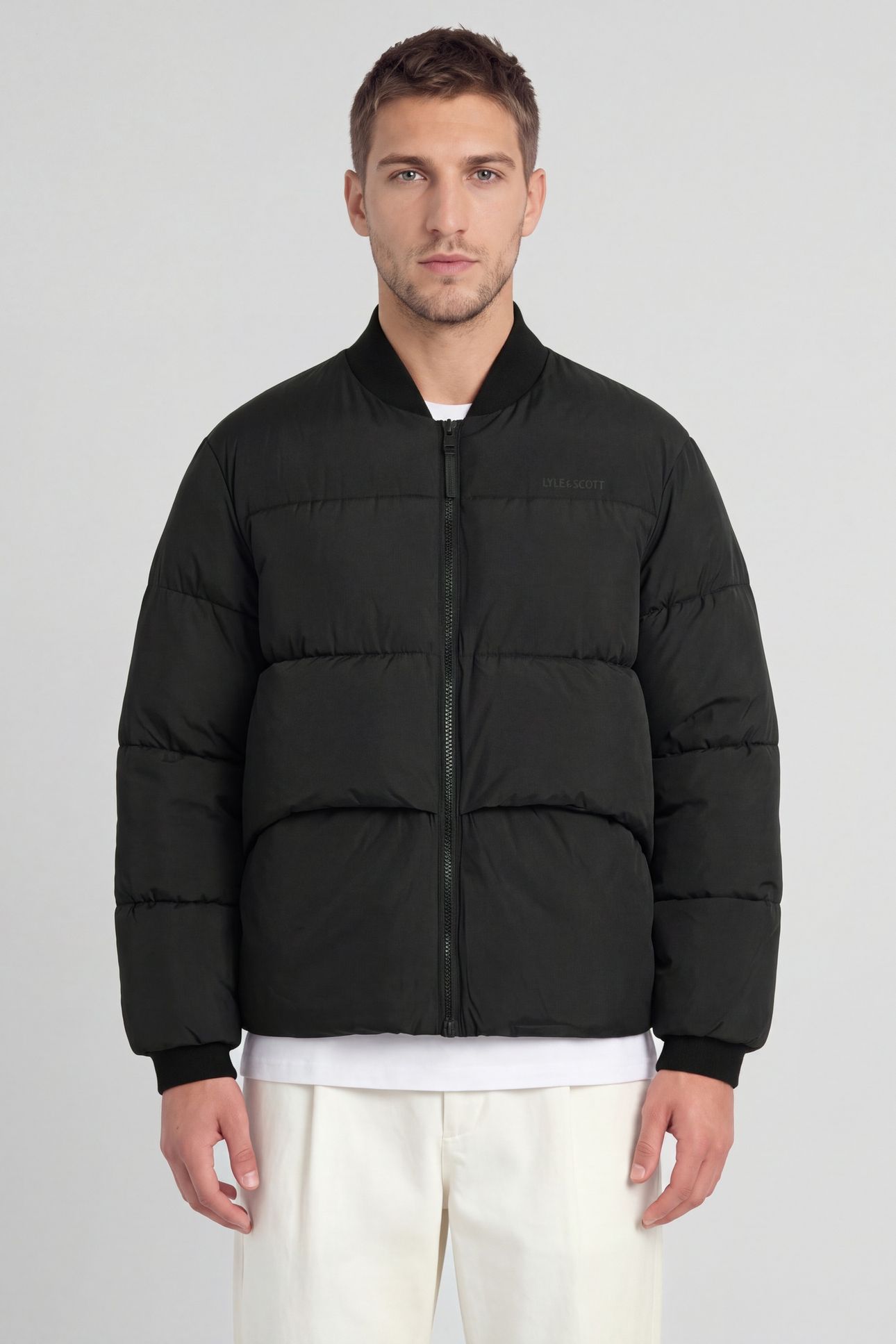 PUFFER BOMBER JACKET JET BLACK 1