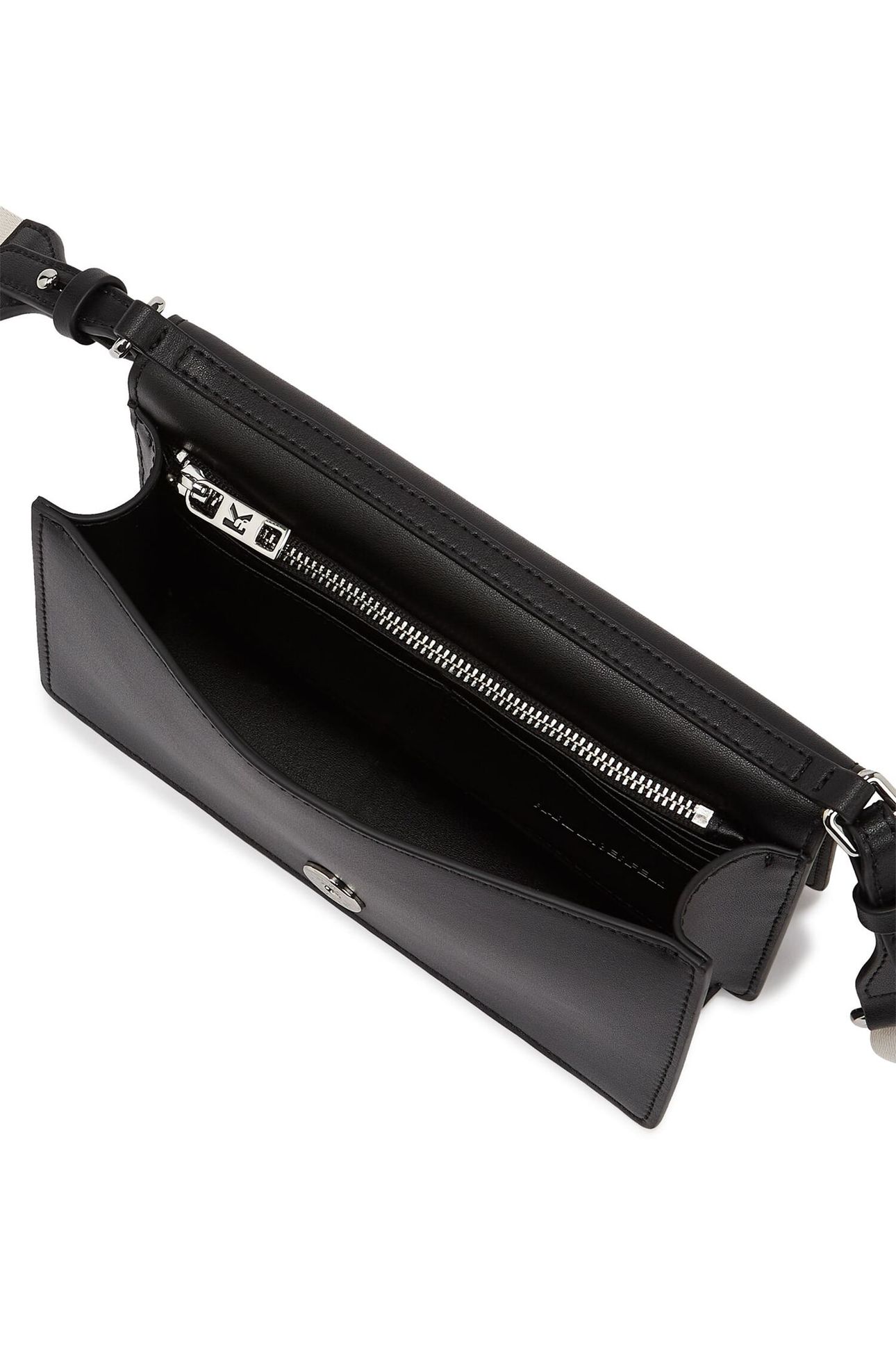 CIRCLE MINI FLAP BAG BLACK-NICKEL 8