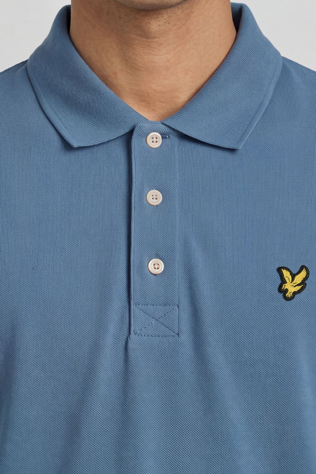 PLAIN POLO SHIRT OCEAN SKY 5
