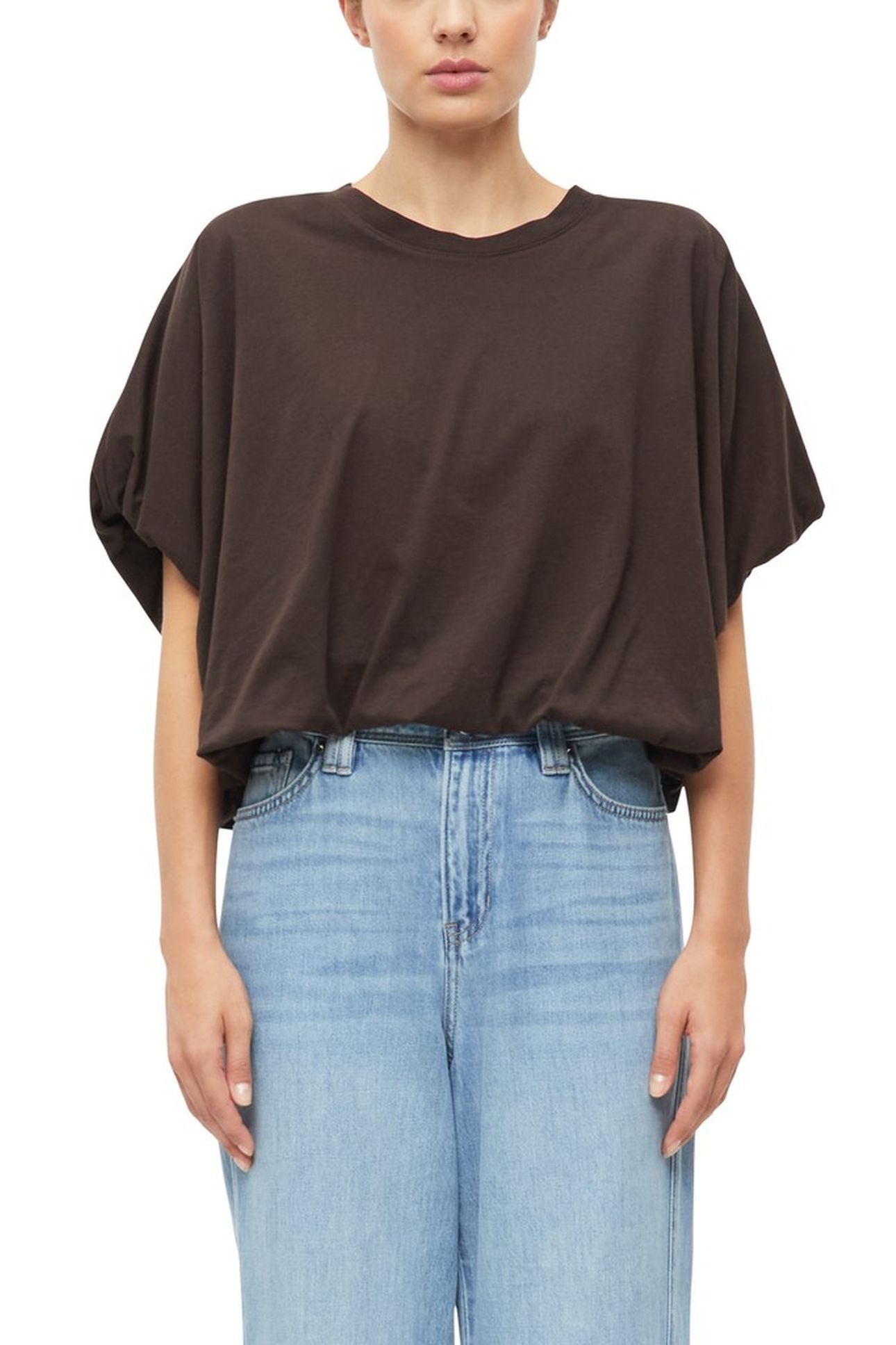 S.OLIVER T-SHIRTS BROWN 1