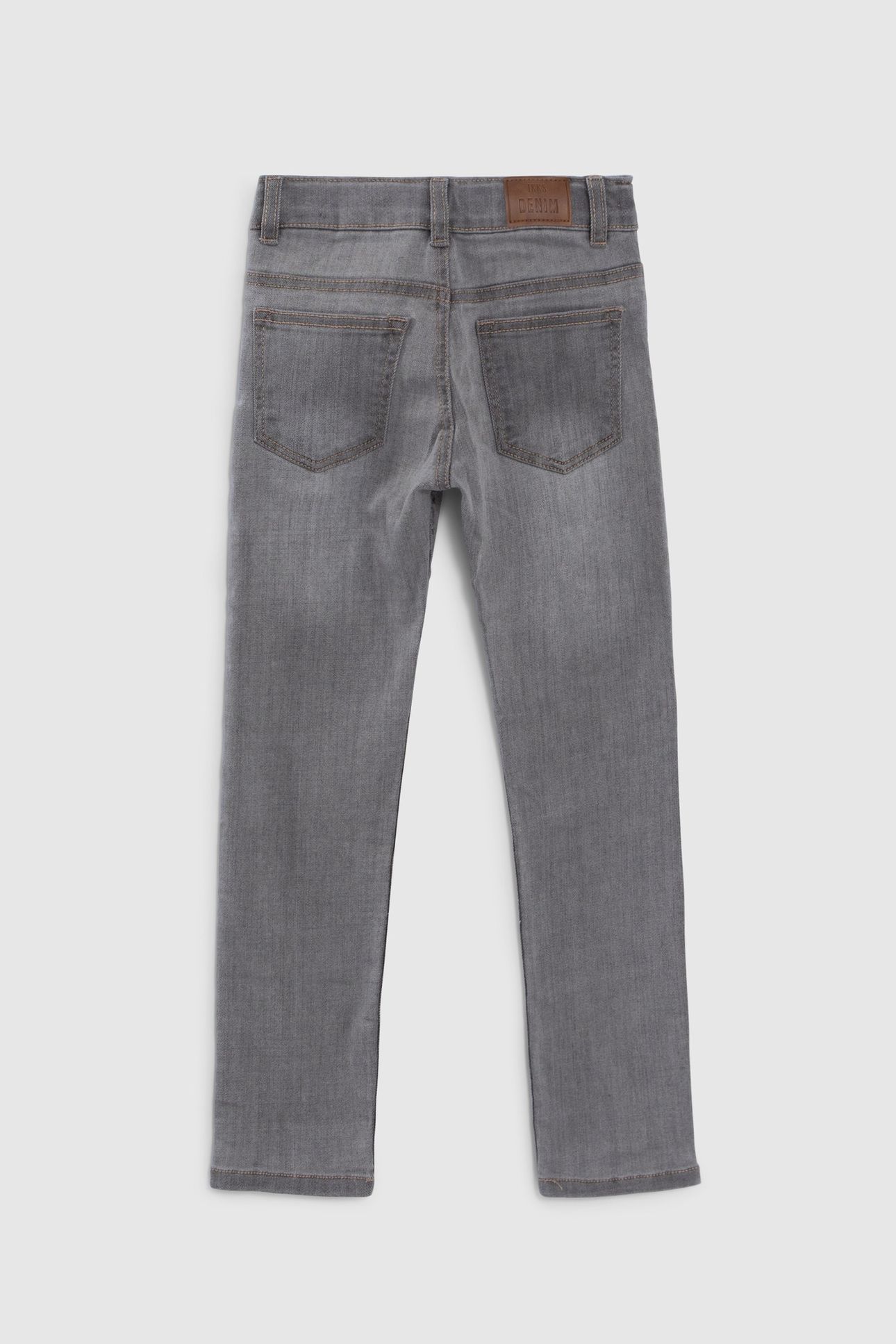 BOYS’ GREY SLIM JEANS WITH WOVEN BELT 2
