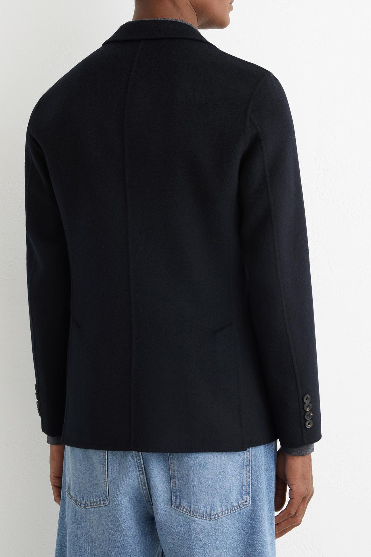 SB 2B NOTCH SPLITABLE WOOL BLAZER NAVY 3