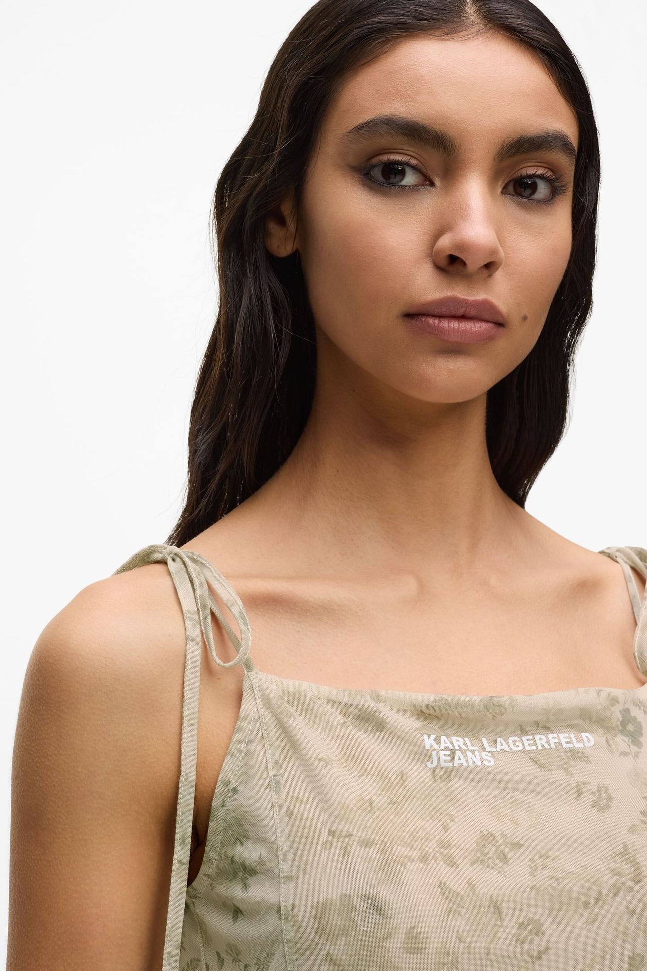 KLJ MESH MAXI FLORAL DRESS FLORAL AOP 6