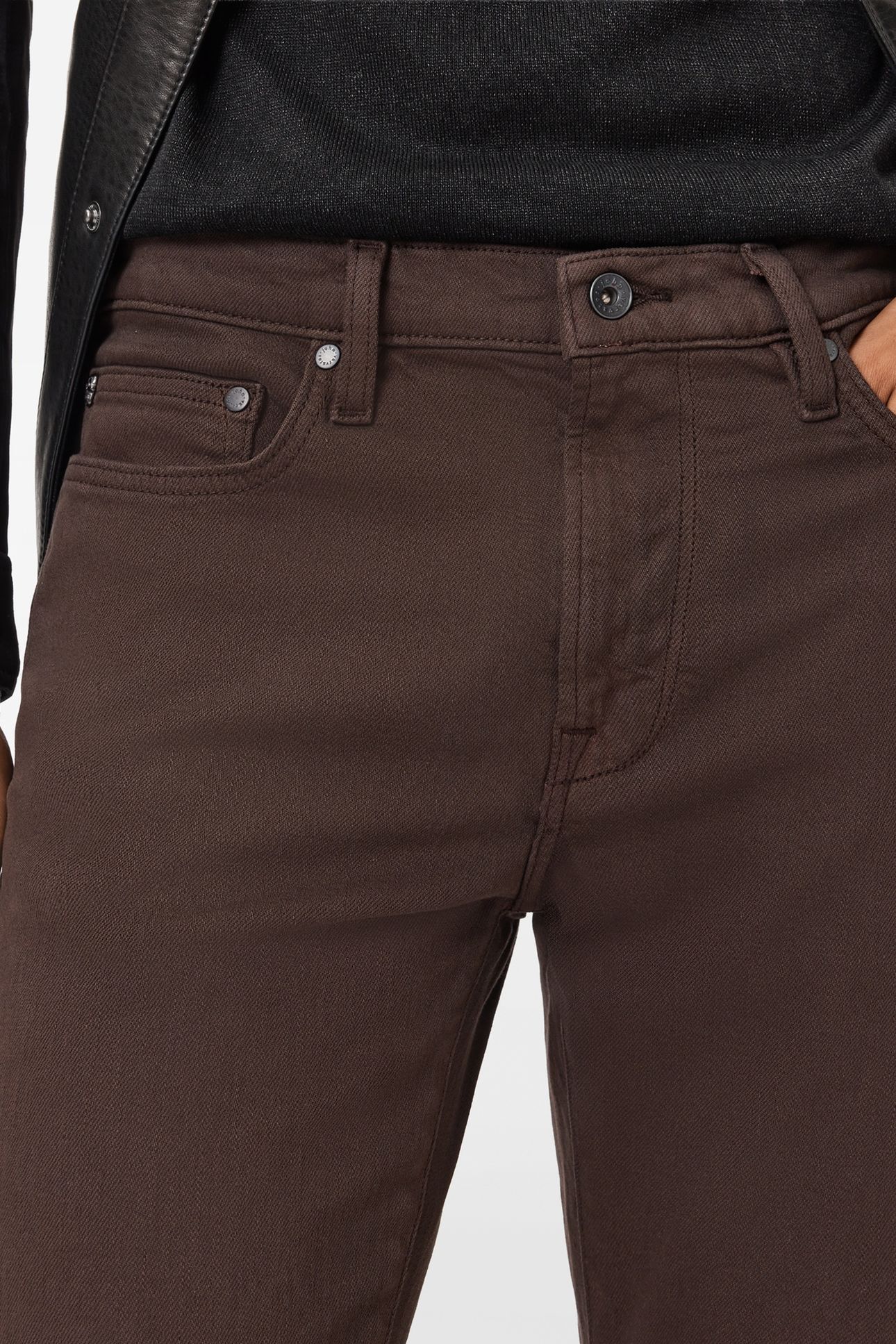 J702 - SLIM FIT - KNIT CONSTRUCTION DARK BROWN 3