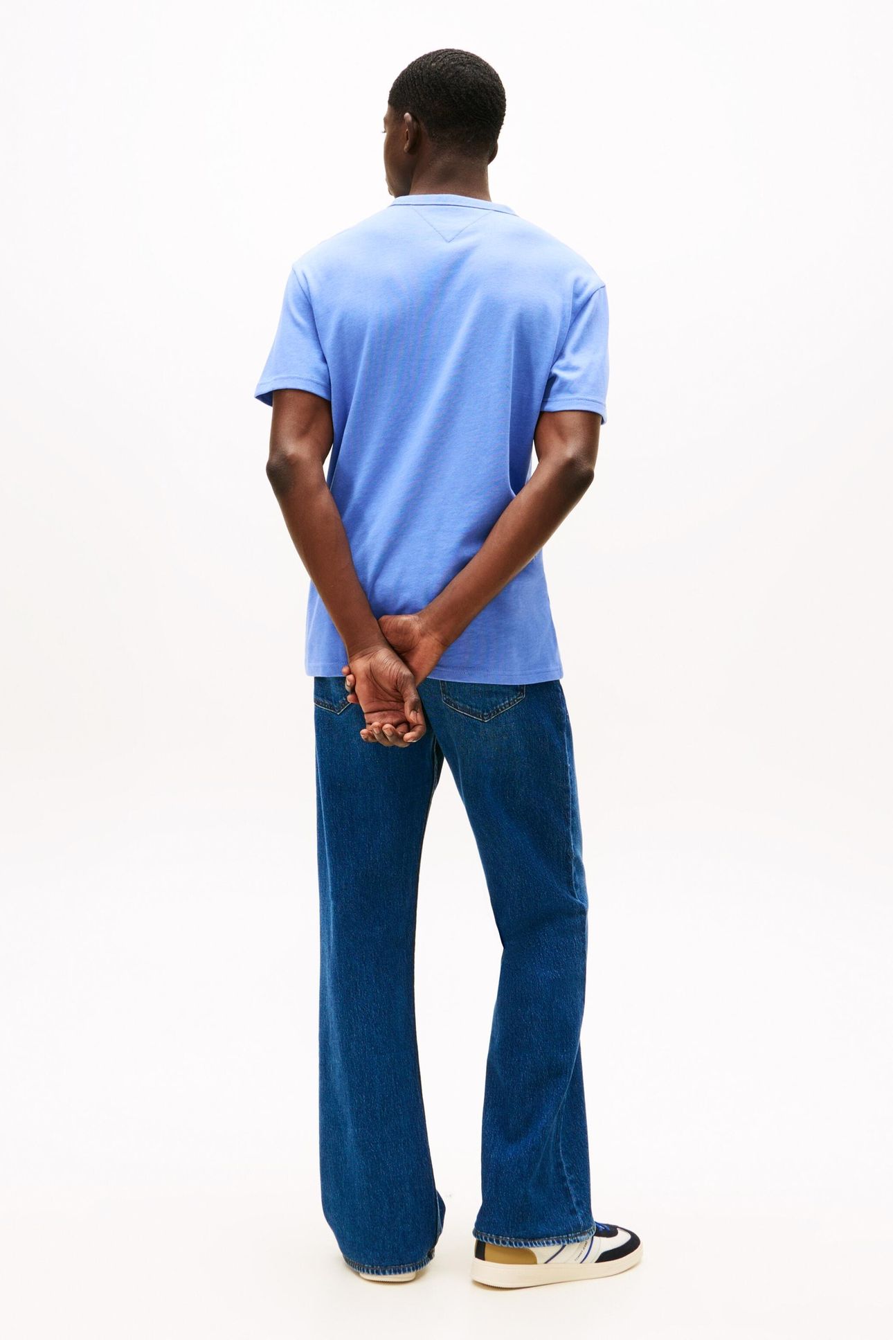 TJM REG BADGE TEE LIGHT HORIZON BLUE HEATHER 3