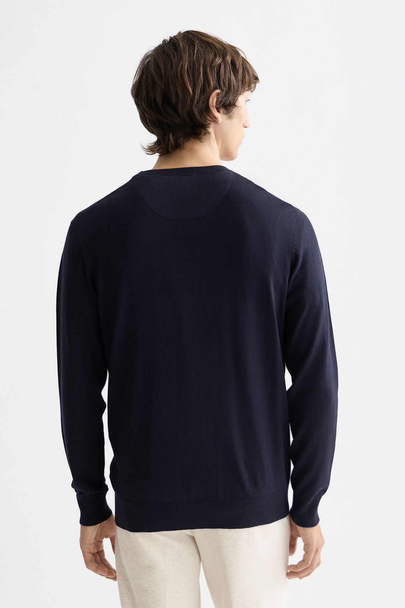 ECOVERO REGULAR-FIT PULLOVER NAVY 2