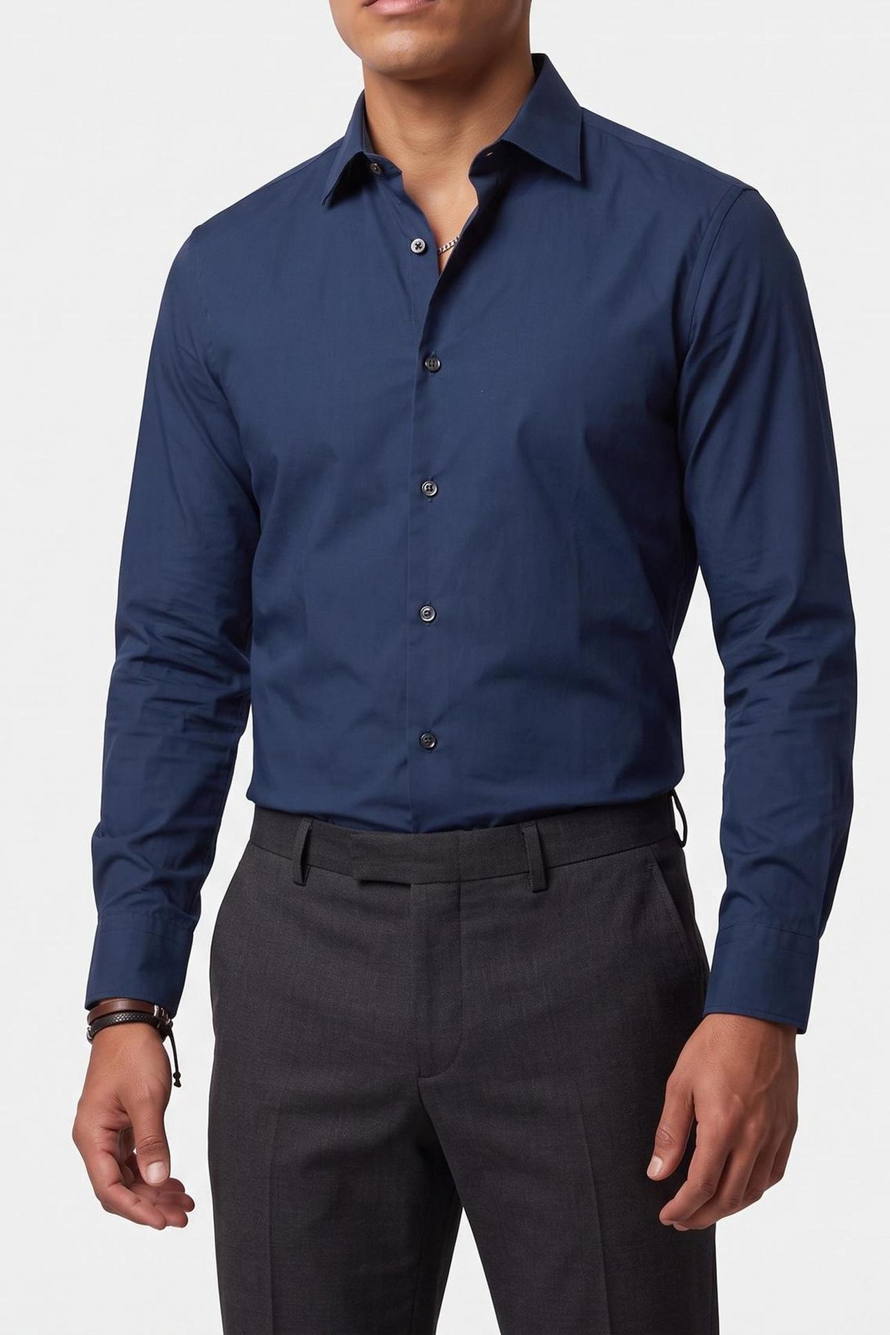 SLM ENT CLASSIC SHIRT STEEL BLUE 1
