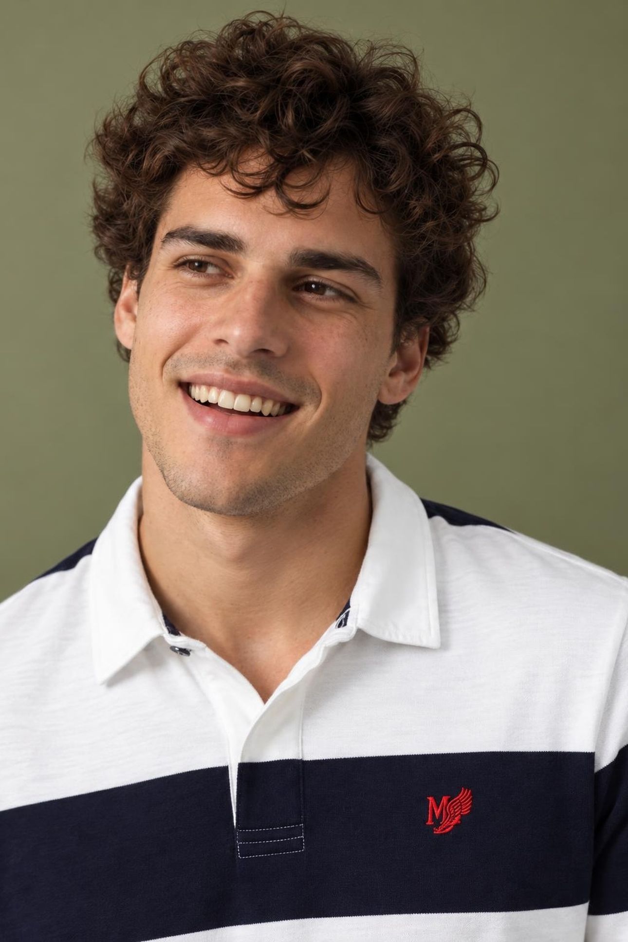 TWO STRIPE RUGBY OFF WHITE 8