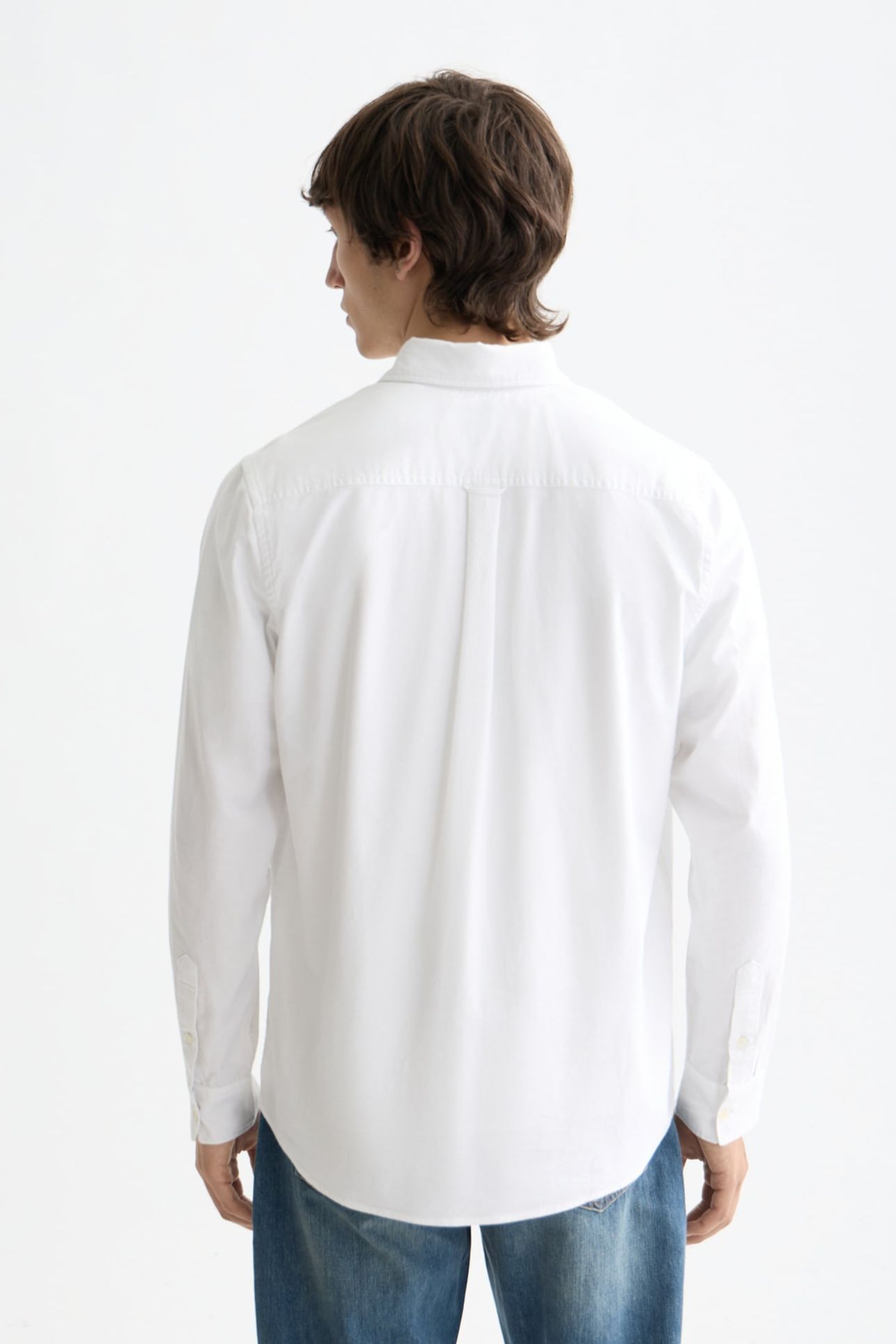 OXFORD SOLID REGULAR-FIT SHIRT WHITE TRADITIONAL 2