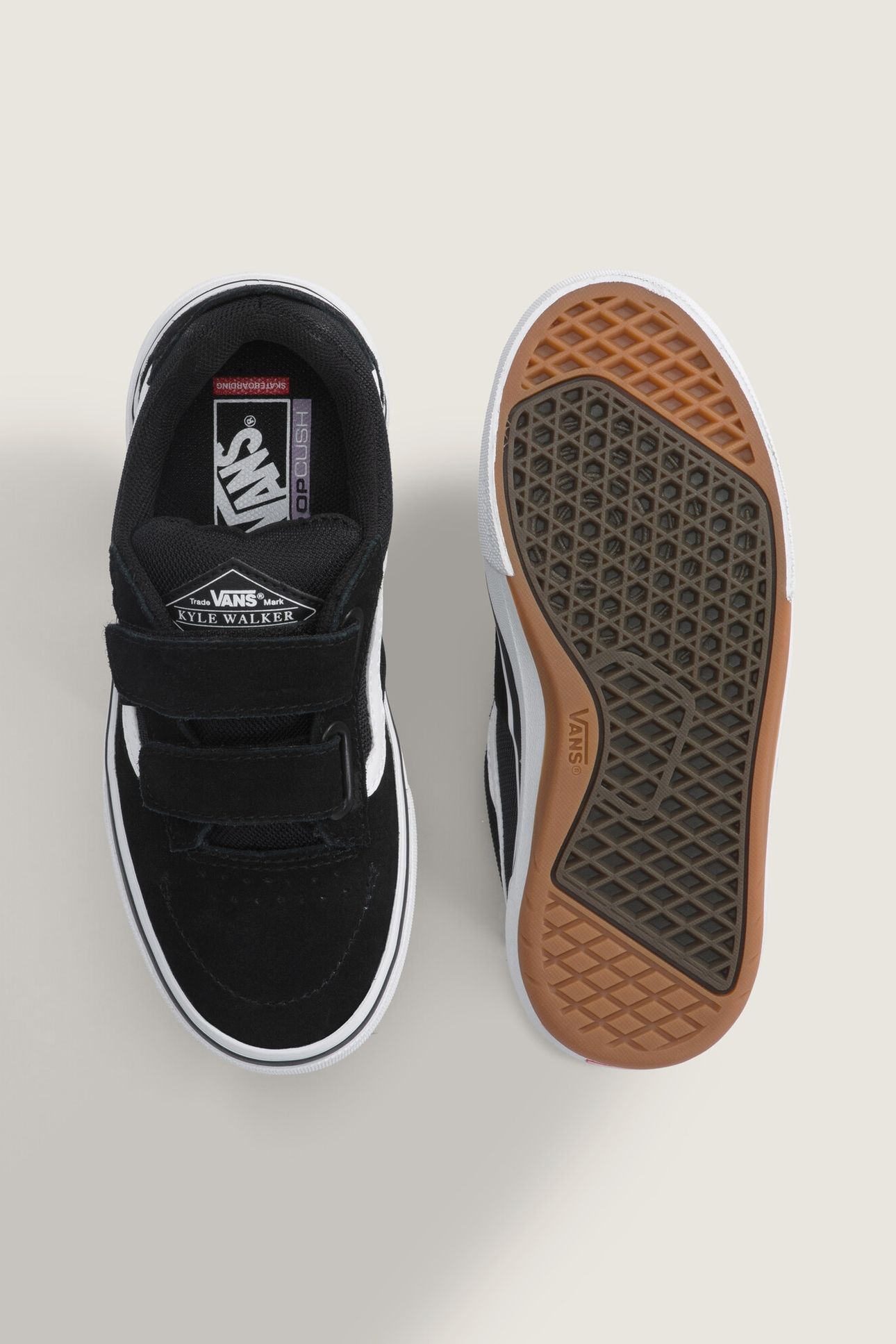YOUTH UNISEX SKATE KIDS KYLE WALKER WAFFLECUP V BLACK/WHITE 5